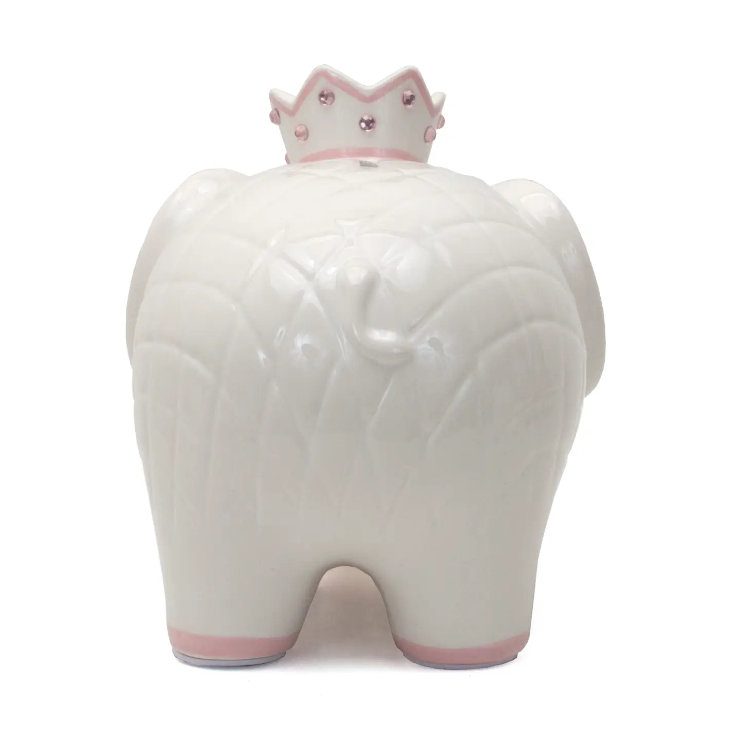 White W/ Pink Coco Elephant