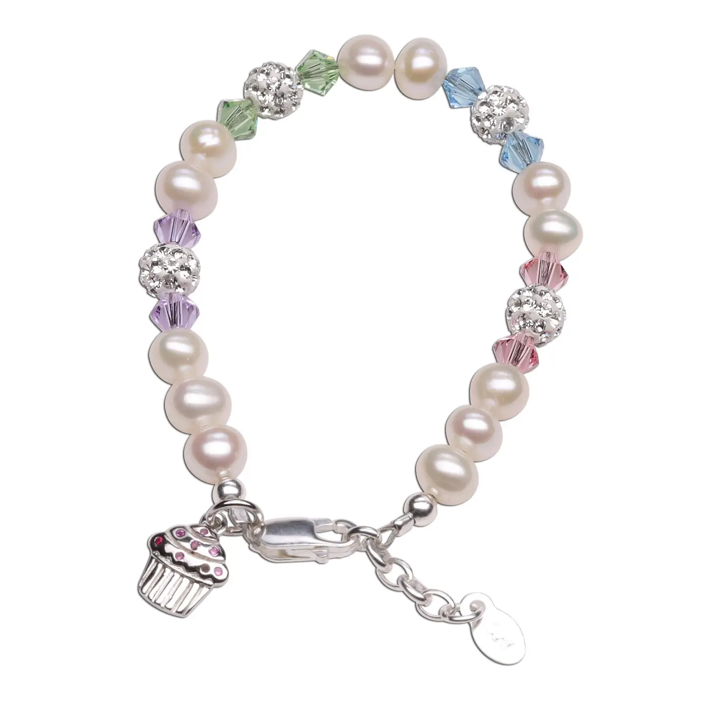Sweet Cupcake Bracelet - Silver