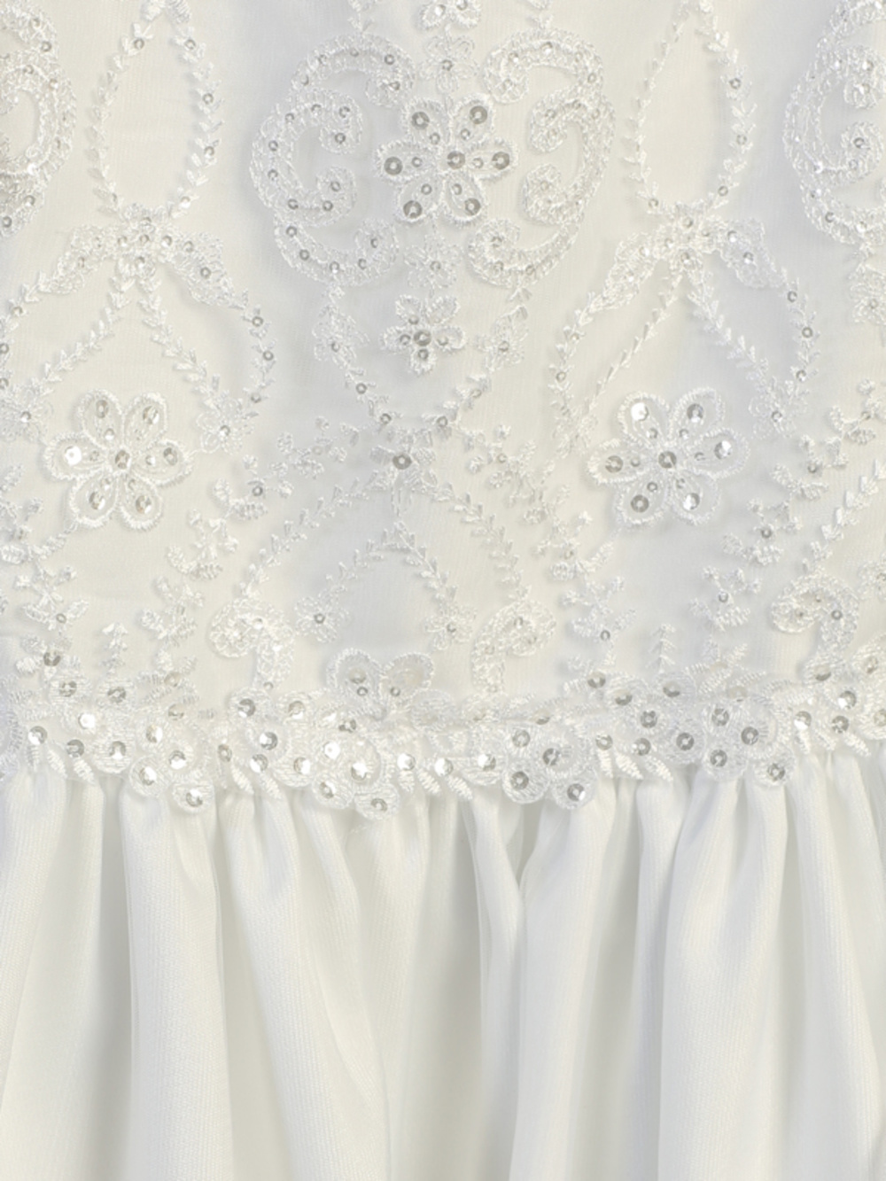 Emb. Lace Sequin Tulle Dress - SP167