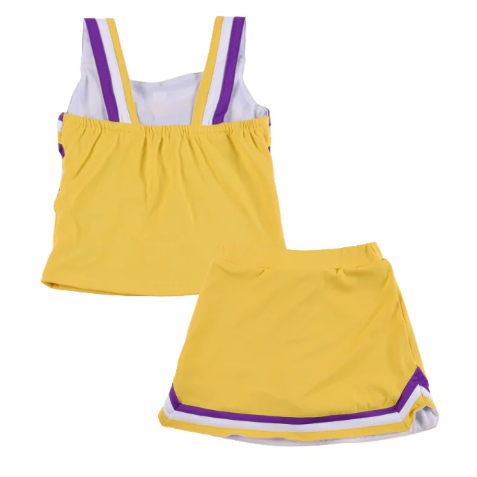 Purple & Gold Cheerleader Set