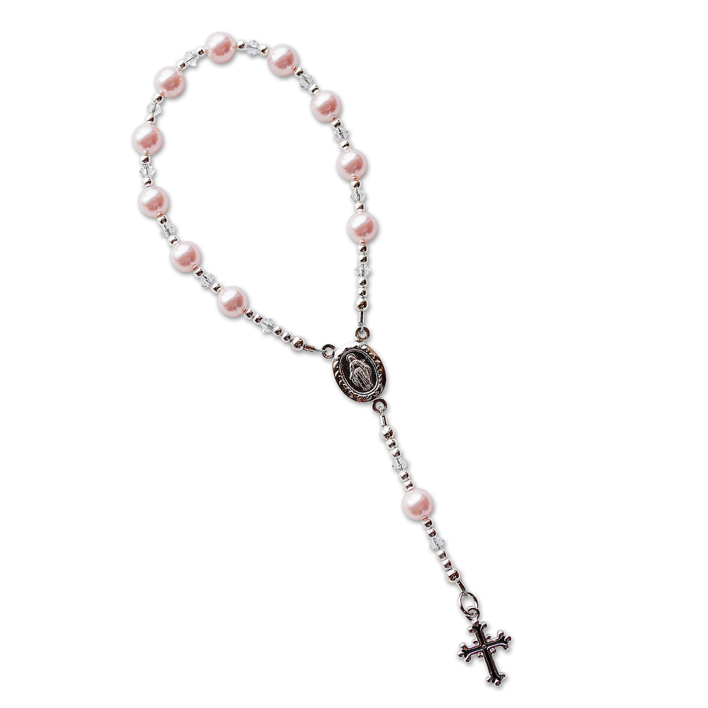 Pink Rosary - Sterling Silver