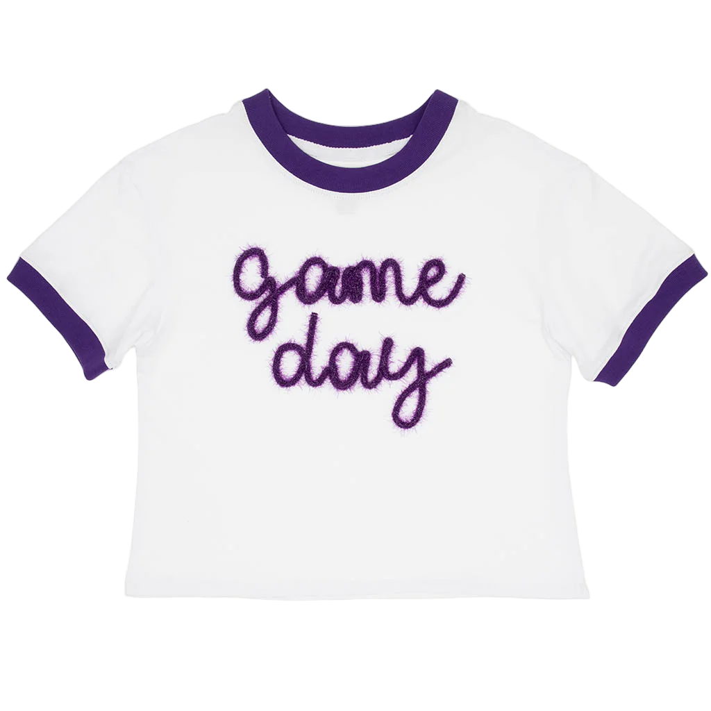 Tinsel Game Day Tee - Purple