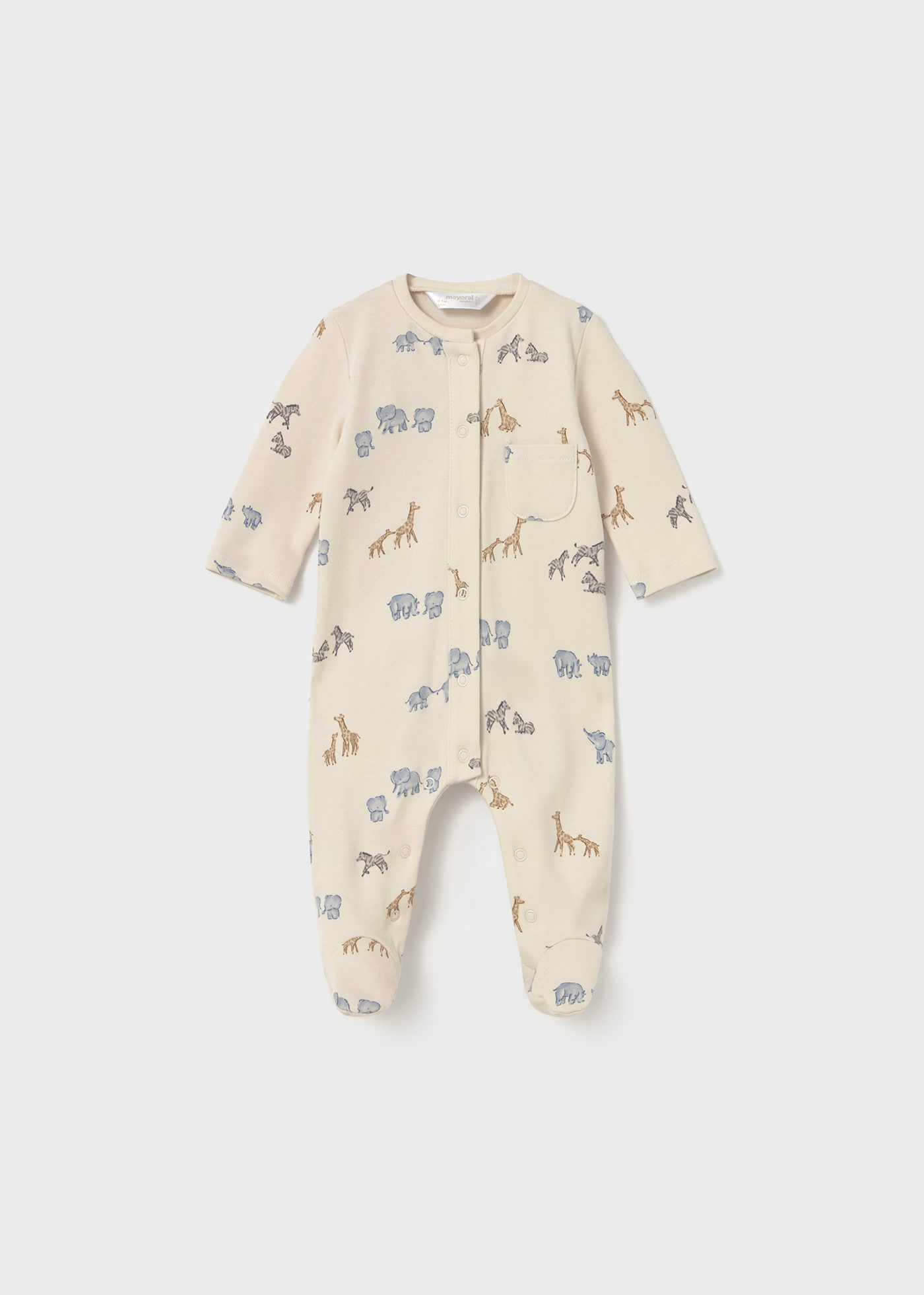 Safari Animals Print Footie