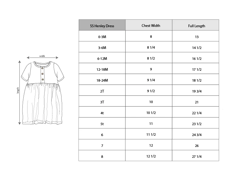 Aqua Grey Floral - S/S Henley Dress