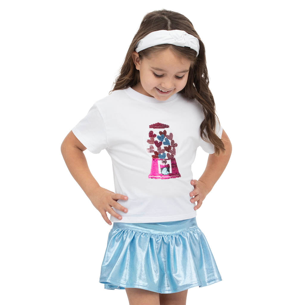 Sequin Gumball Hearts Tee