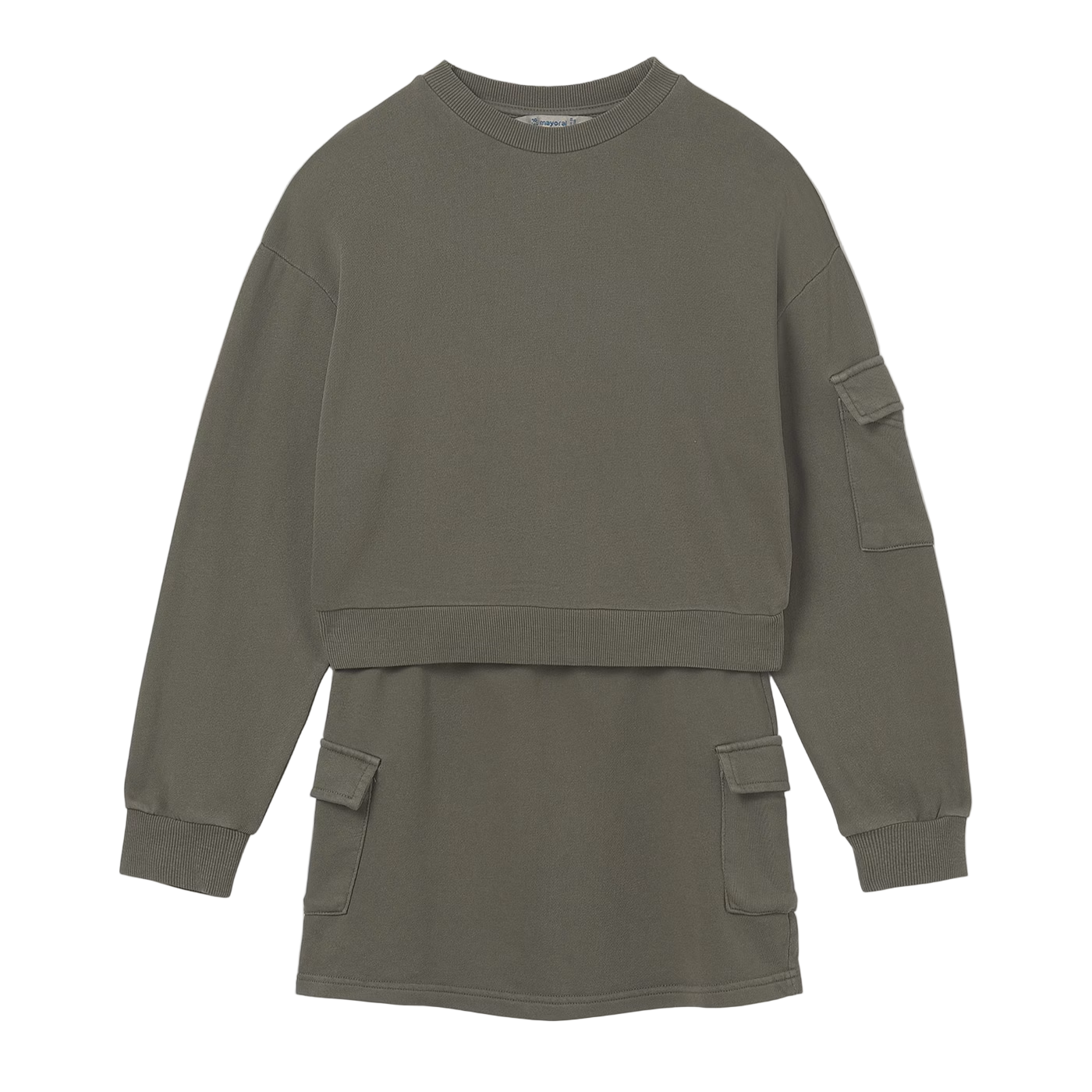Cargo Skirt & Sweatshirt Set