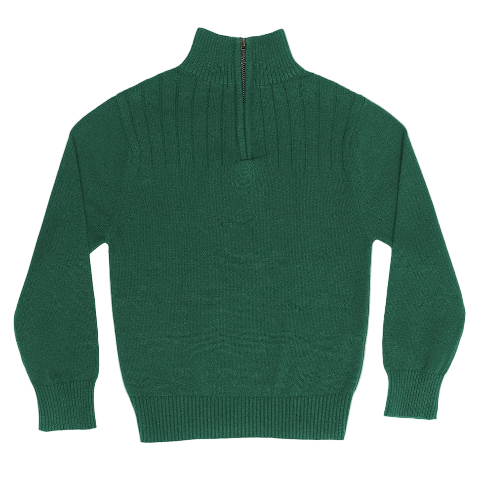 Aspen 1/4 Zip Sweater - Green
