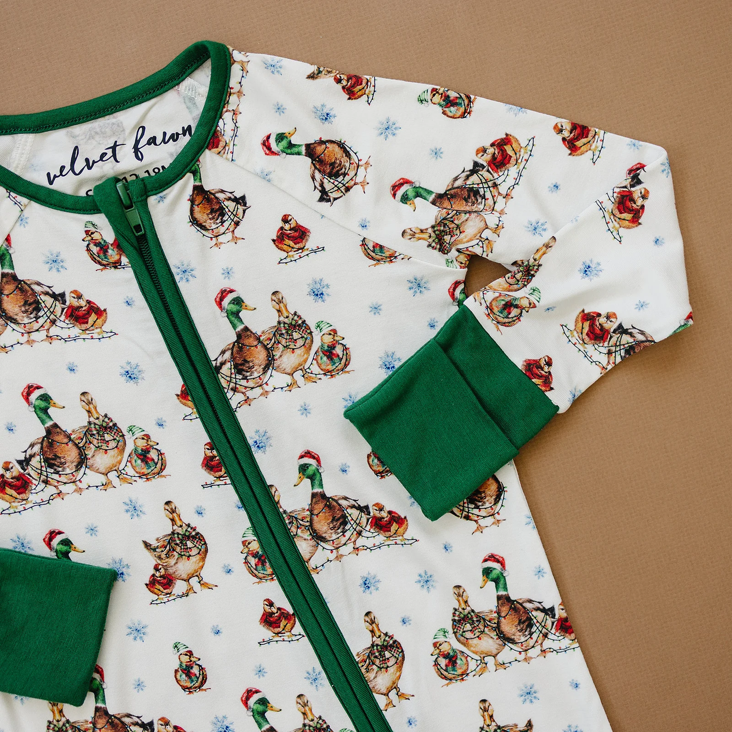 Bamboo Zip PJ - Merry Mallards