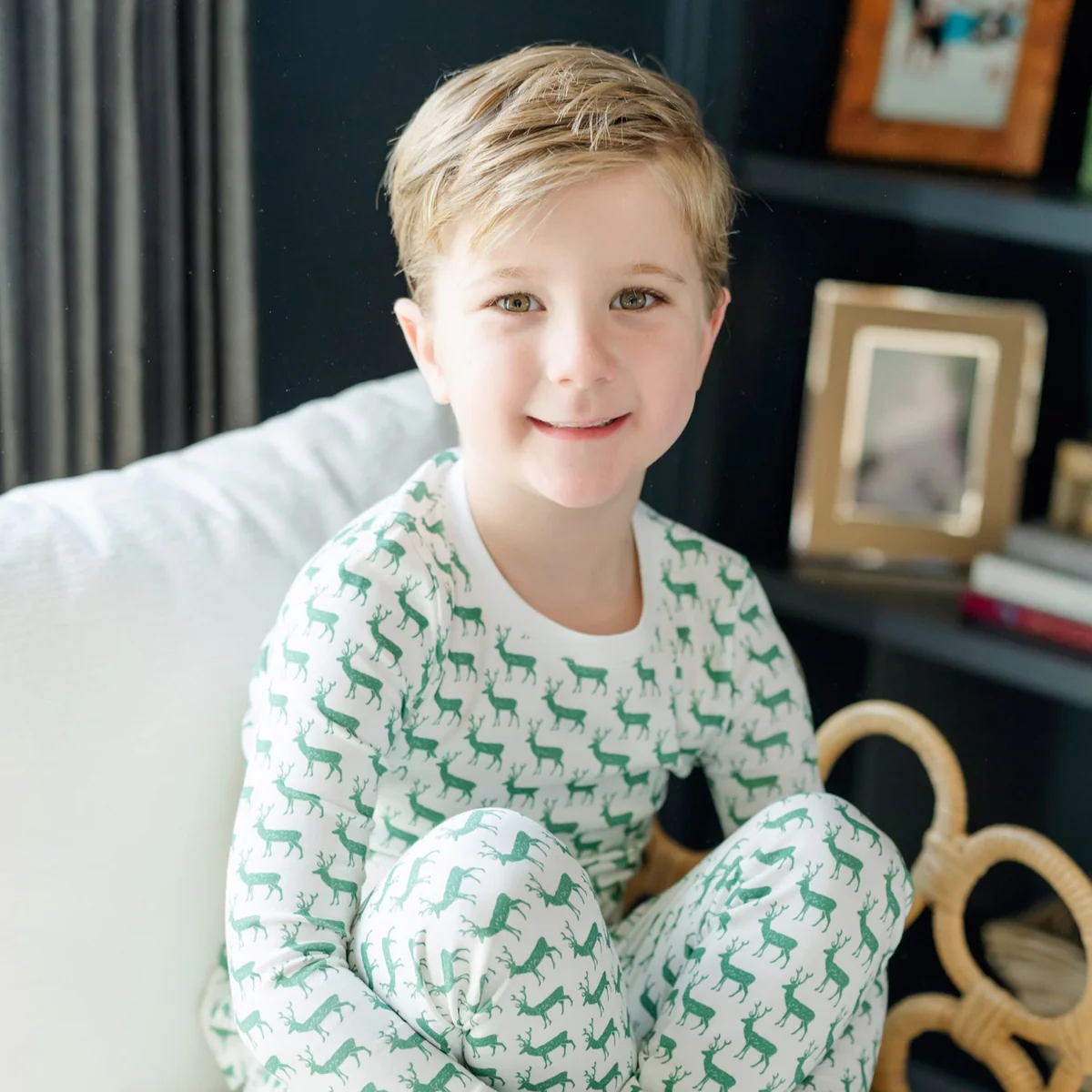 Grayson PJ Set - Woodland Deer