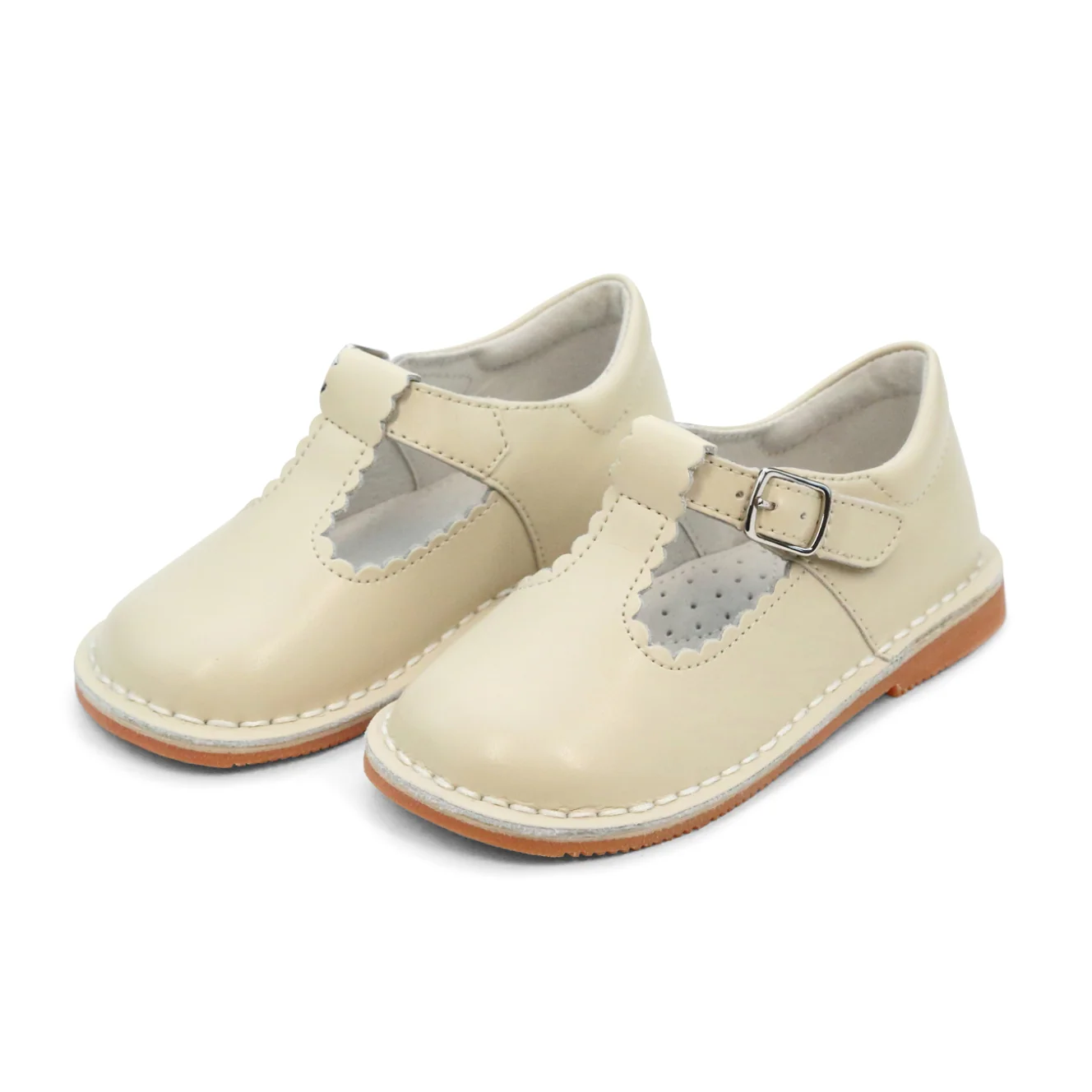 Selina Scallop T-Strap - F-500