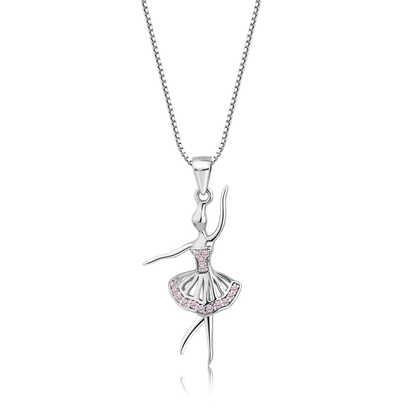 Ballerina Necklace - Silver
