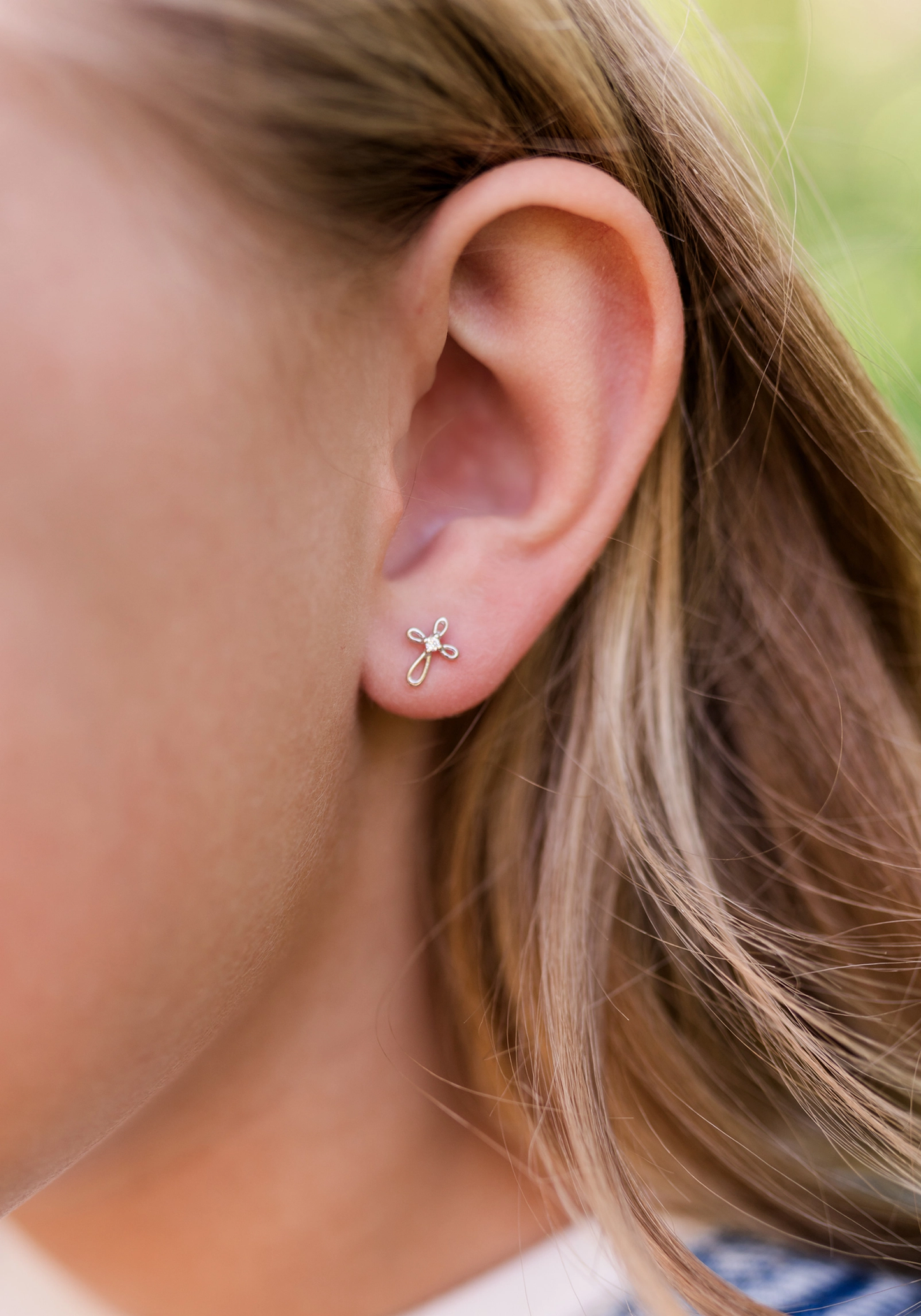 Cross Infinity Earrings - SS