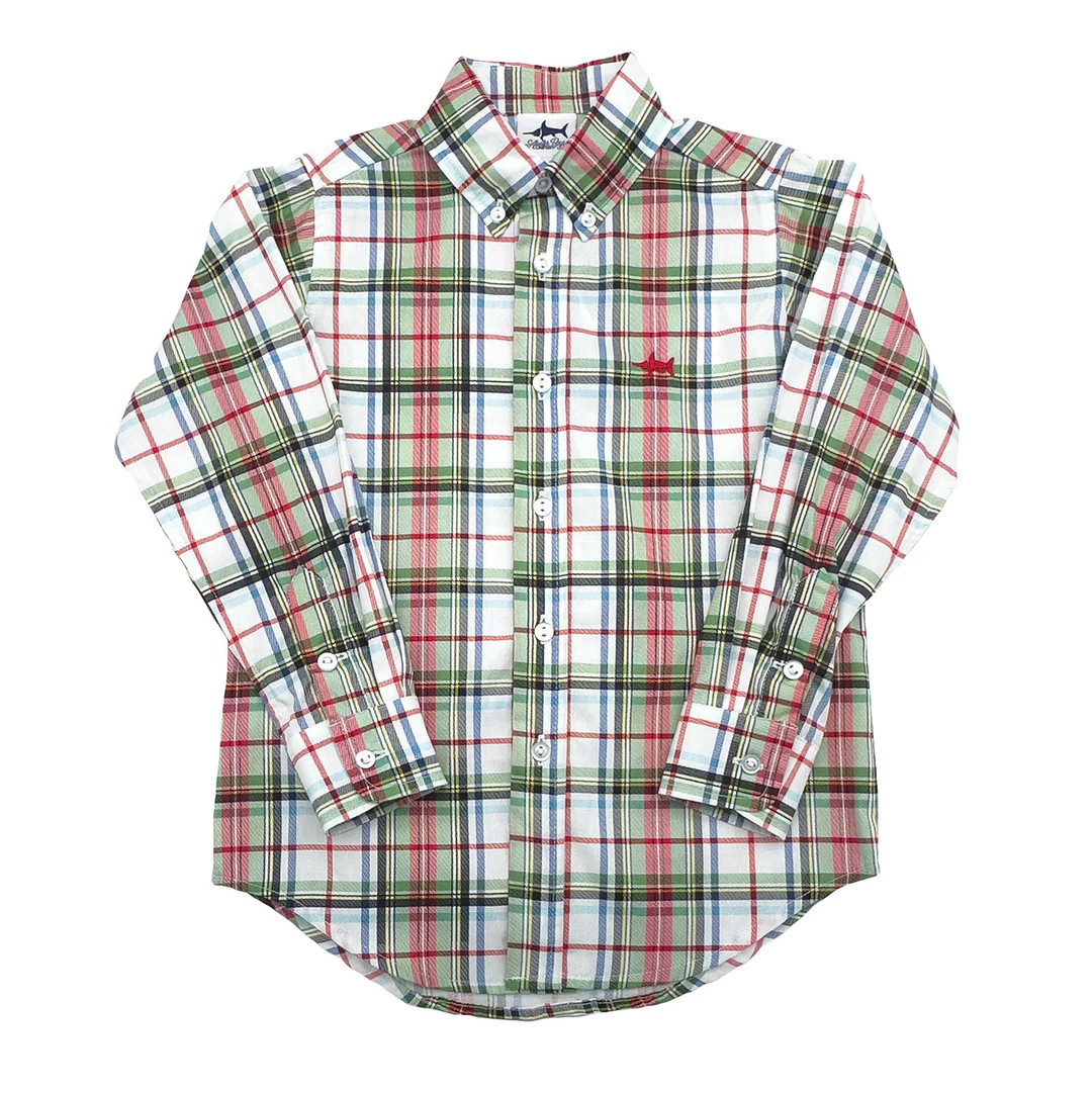 Carter Shirt - Creme Plaid