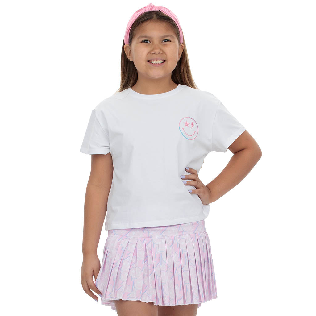 Mini Pleated Skort - Smiley Spark
