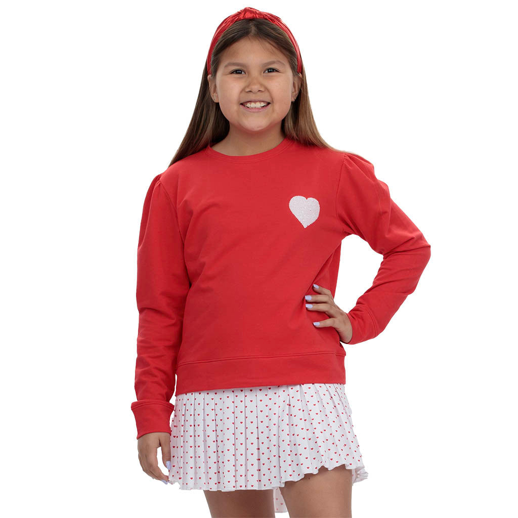 Sequin Heart L/S Tee