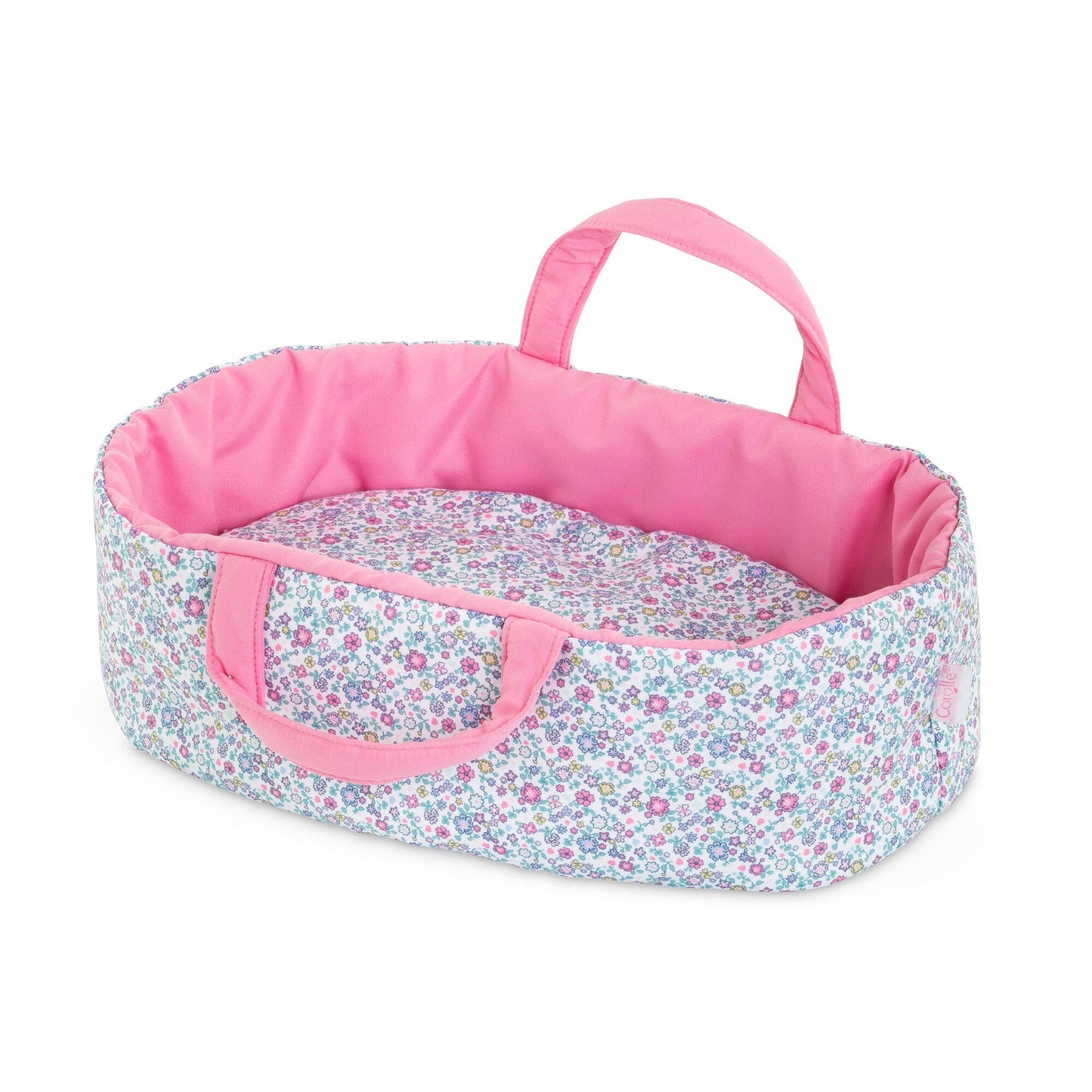 Carry Bed for 12" Baby Doll-Flowered