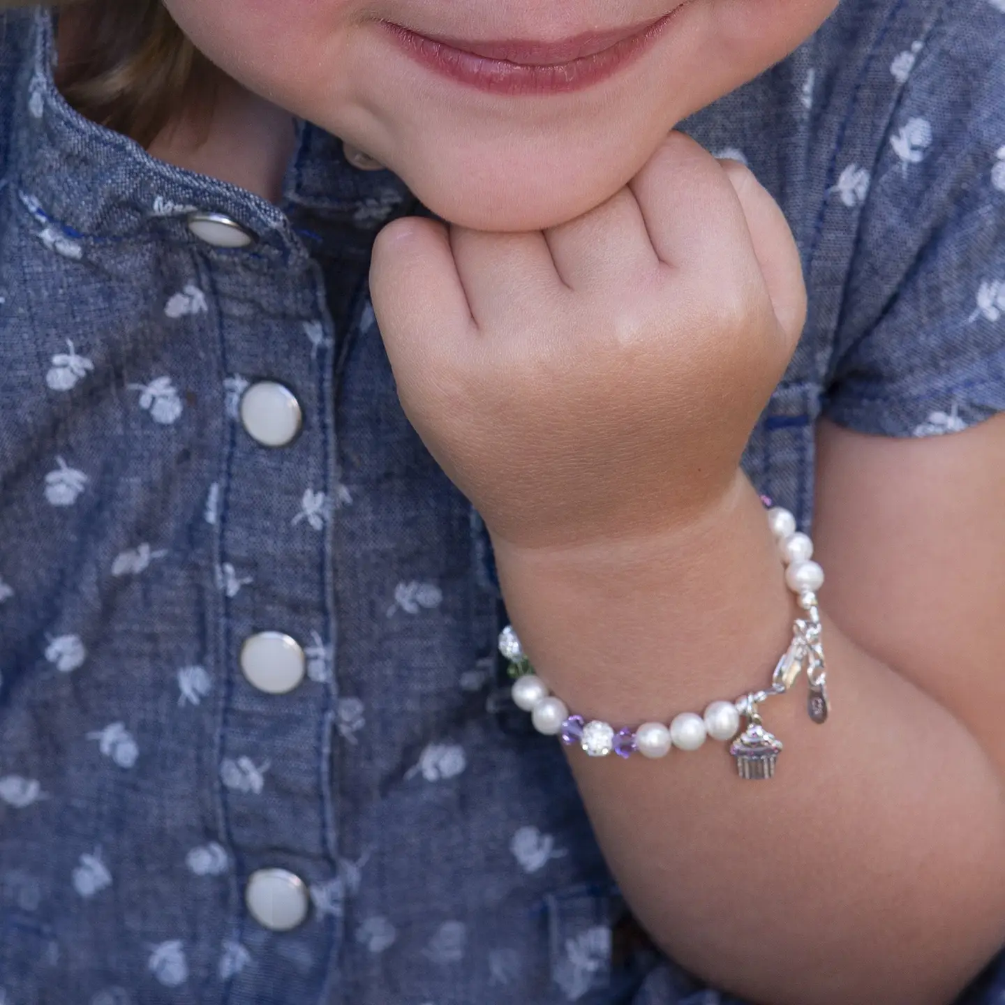 Sweet Cupcake Bracelet - Silver