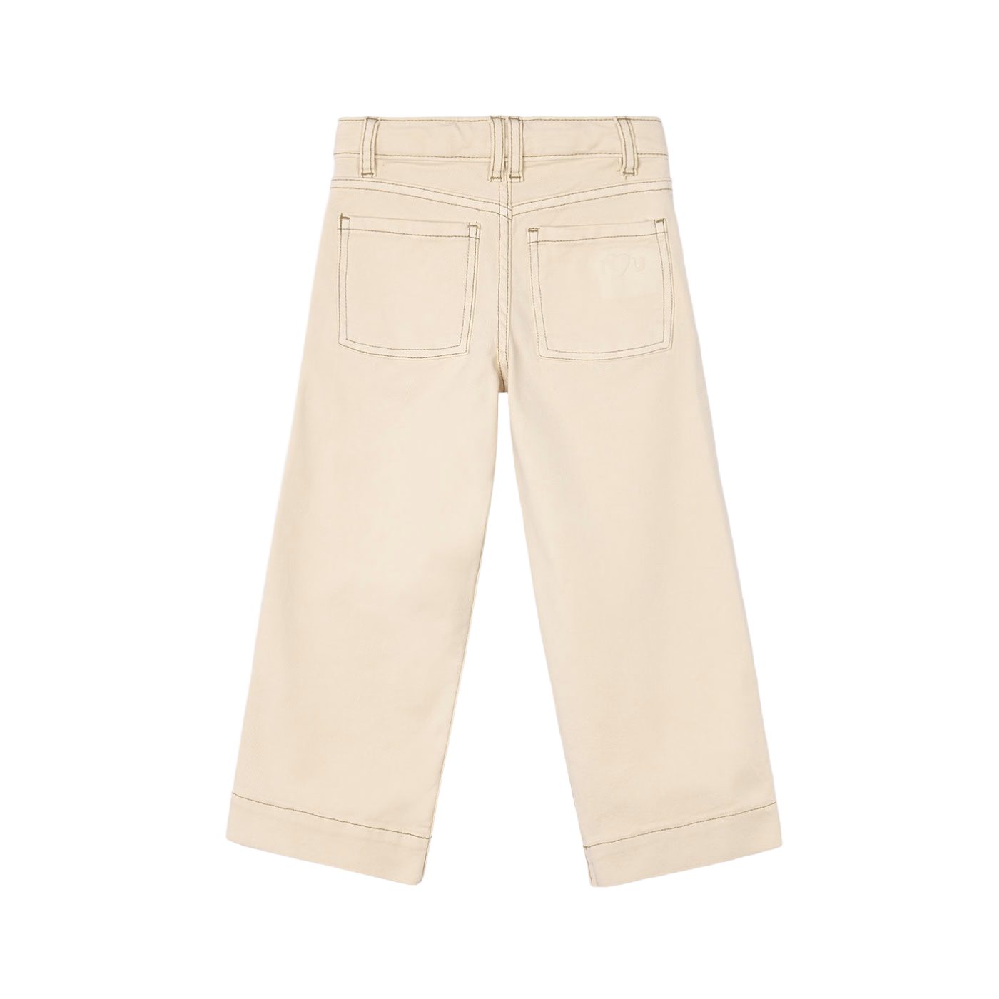 Girls Twill Pants - Almond