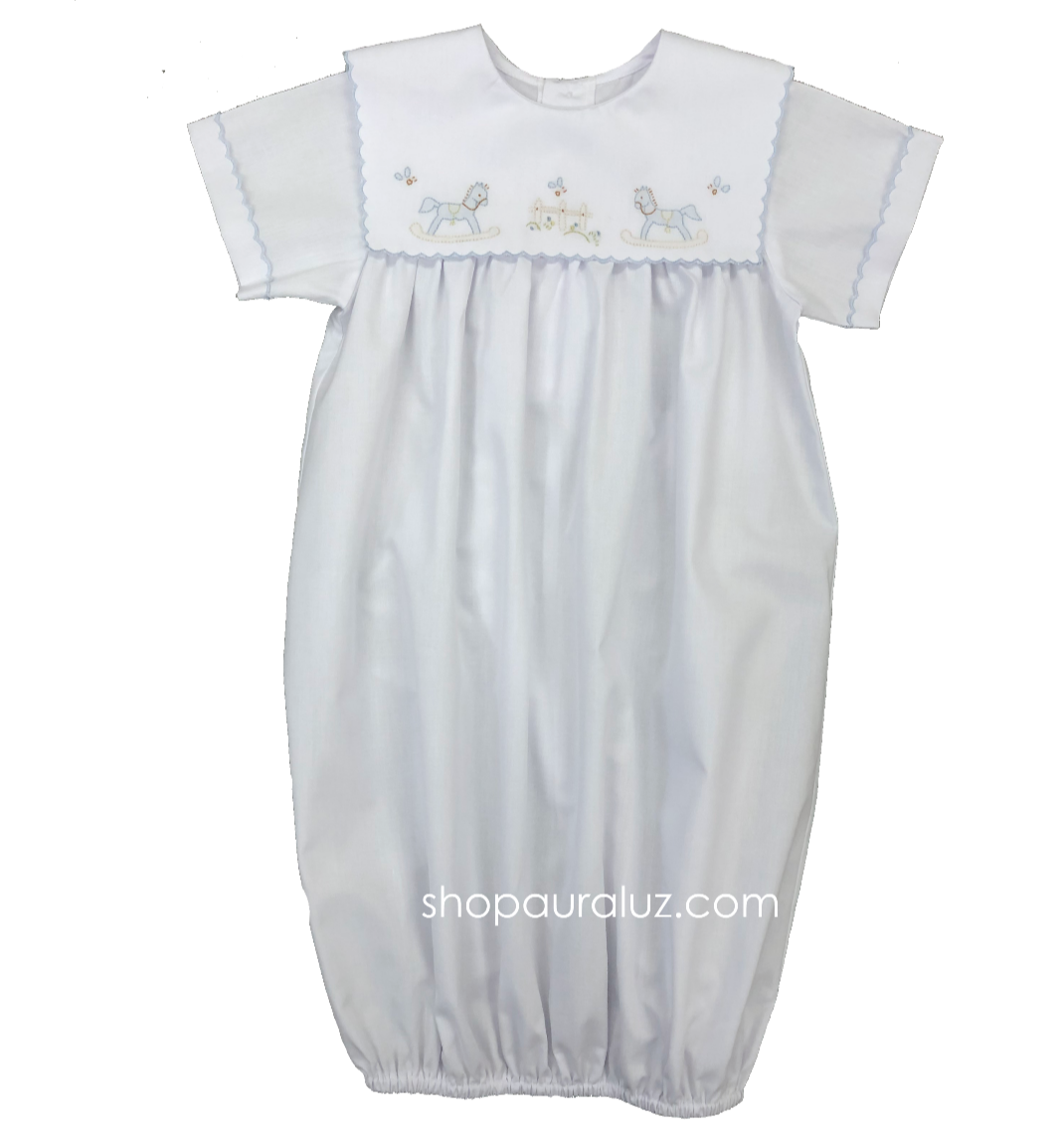 Rockinghorse Wht/Blue Saque