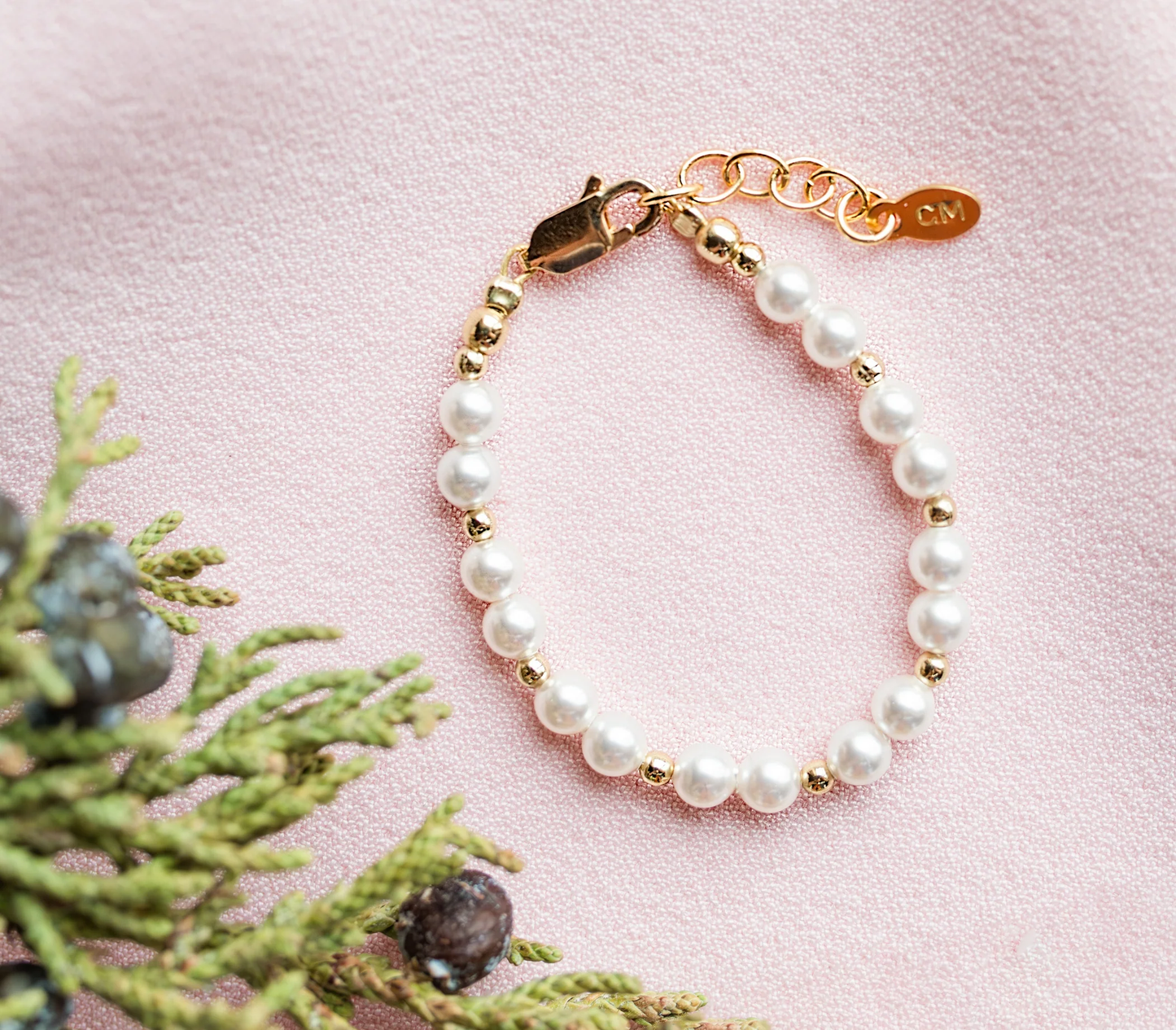 Pearl Bracelet - 14K Gold Plated