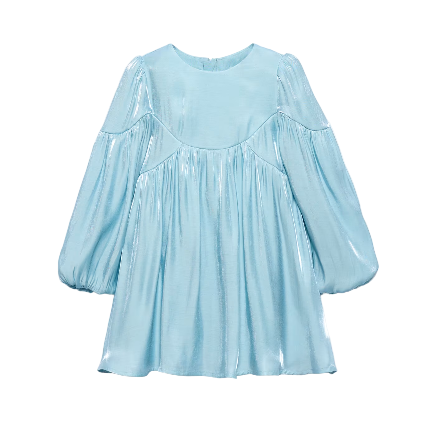Satin Shine Dress - Aqua