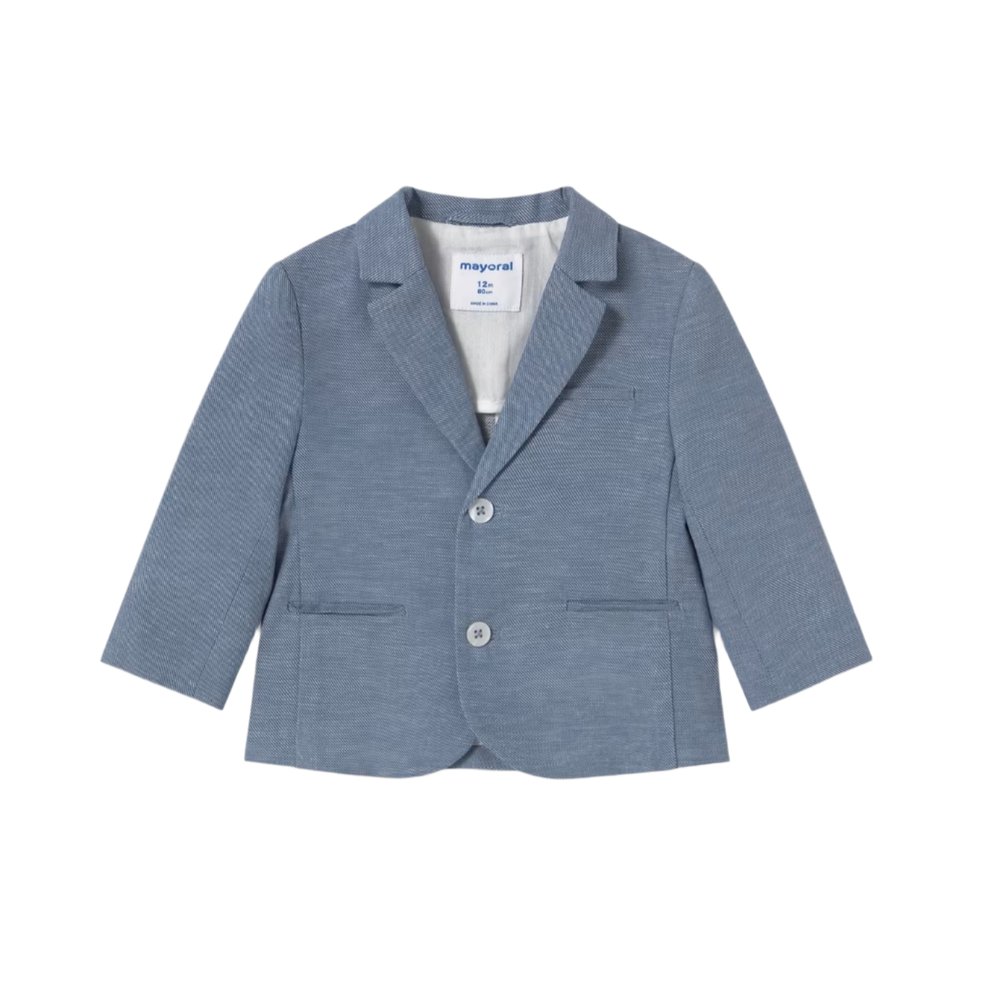 Dressy Linen Blazer - Blue