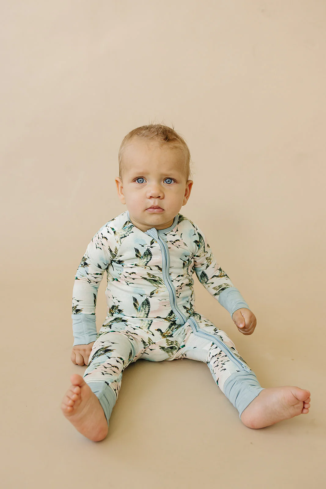 Bamboo Zip PJ - Mallard Sky