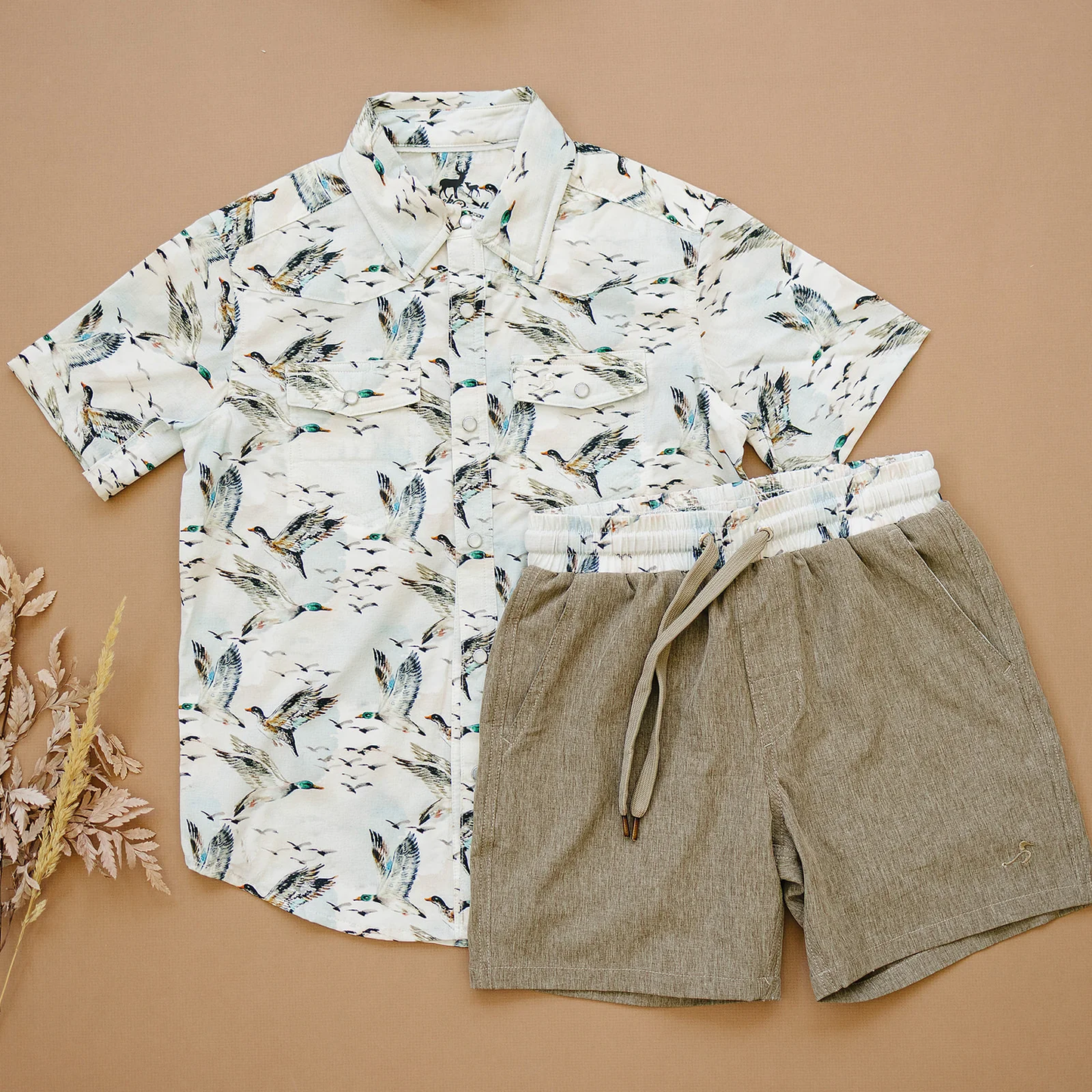 Perf. Snap Shirt - Mallard Sky