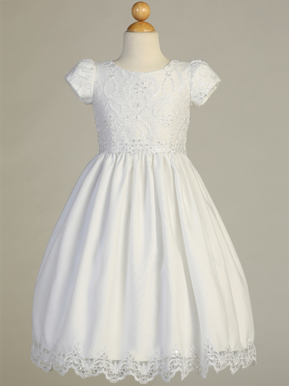 Emb. Lace Sequin Tulle Dress - SP167