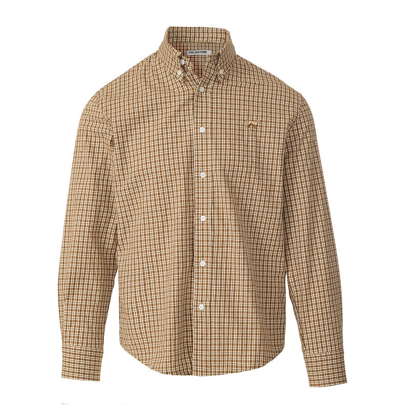 Cedar Button Down-Brown