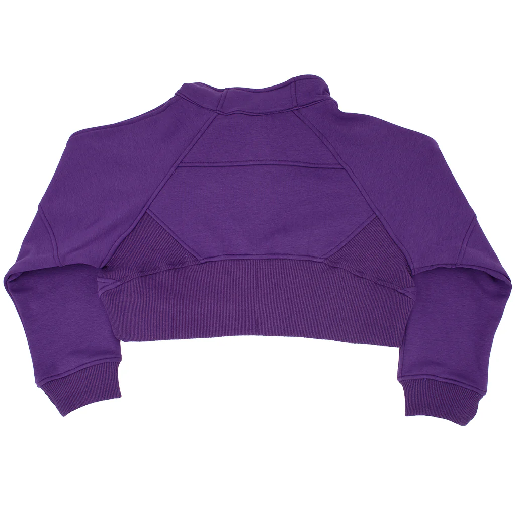 Oversized Crop 1/4 Zip Sweatshirt
