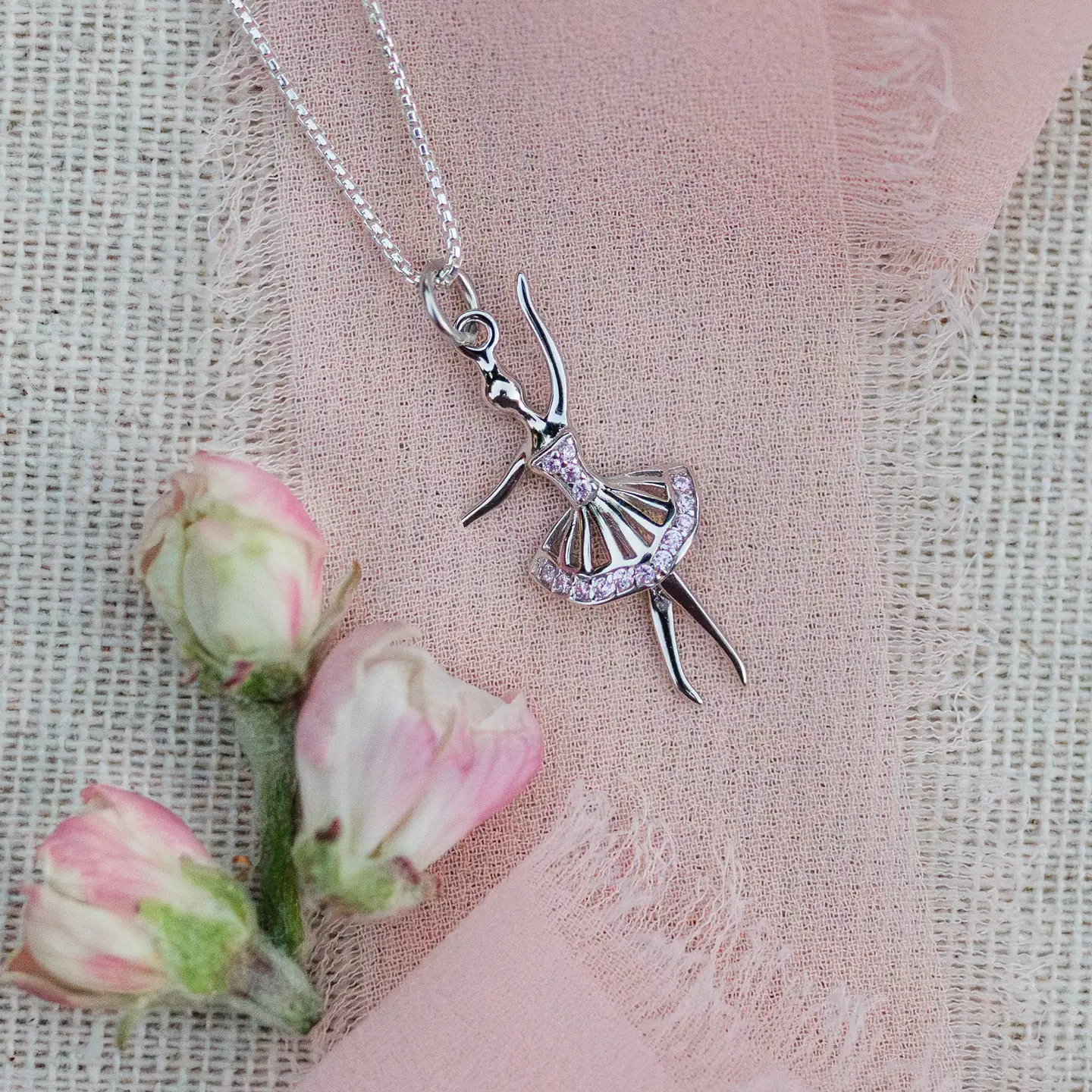 Ballerina Necklace - Silver