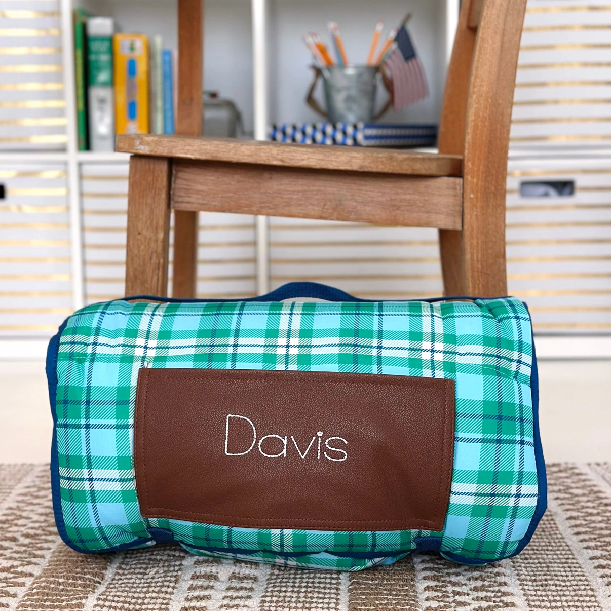 Preppy Plaid Nap Mat
