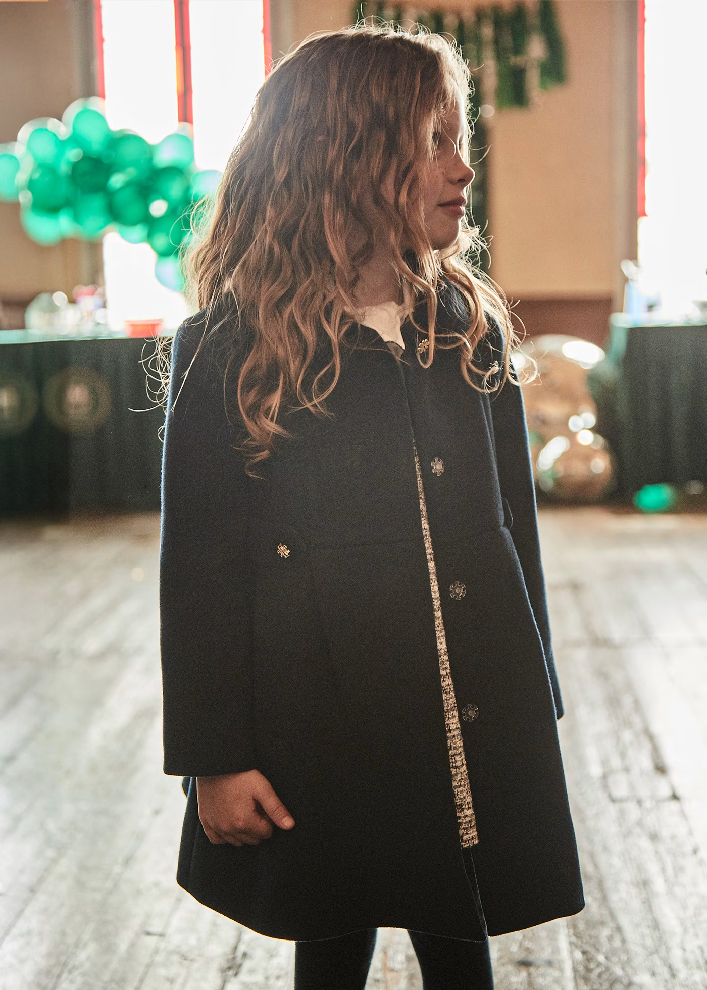 Woolen Coat - Navy