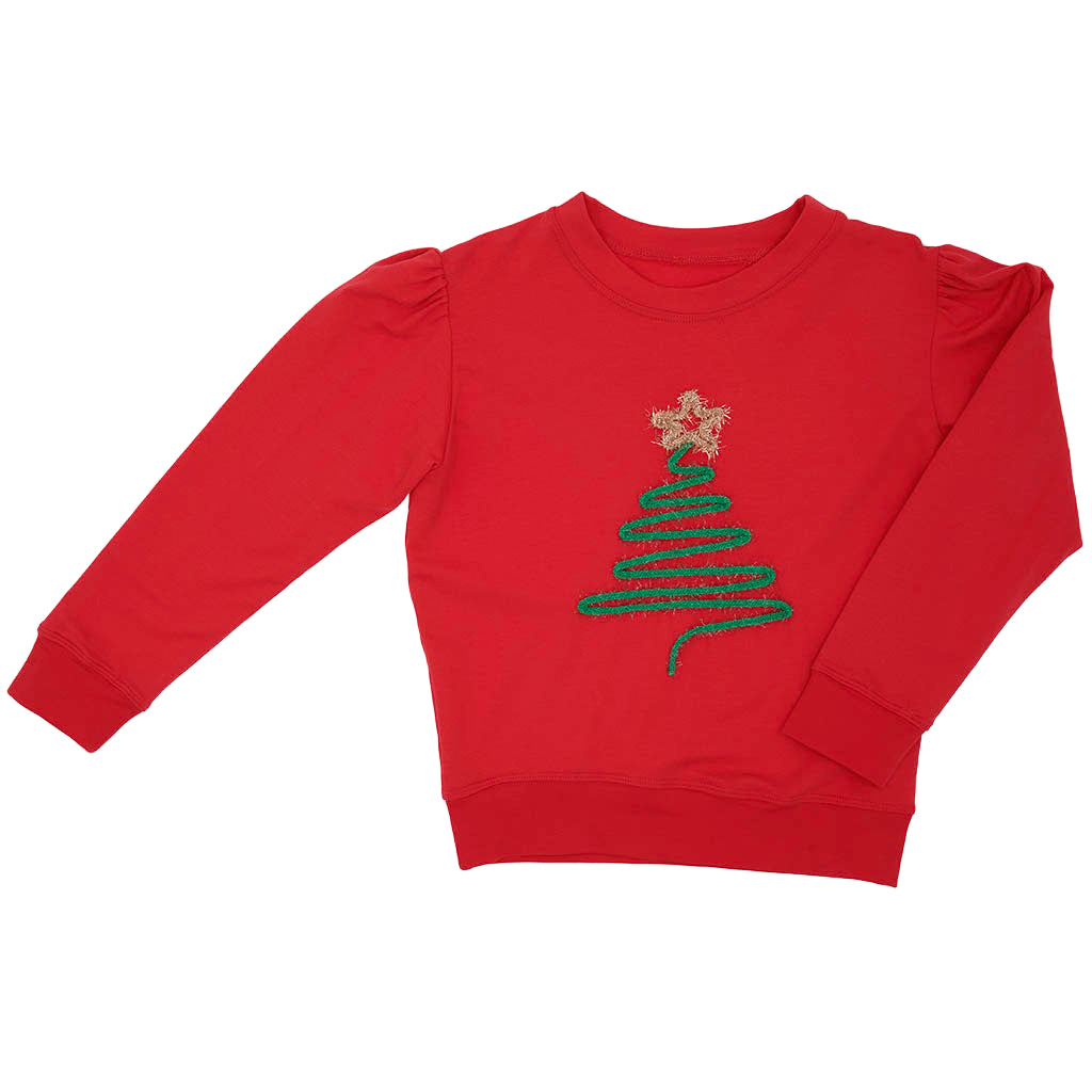 Tinsel Christmas Tree Sweatshirt