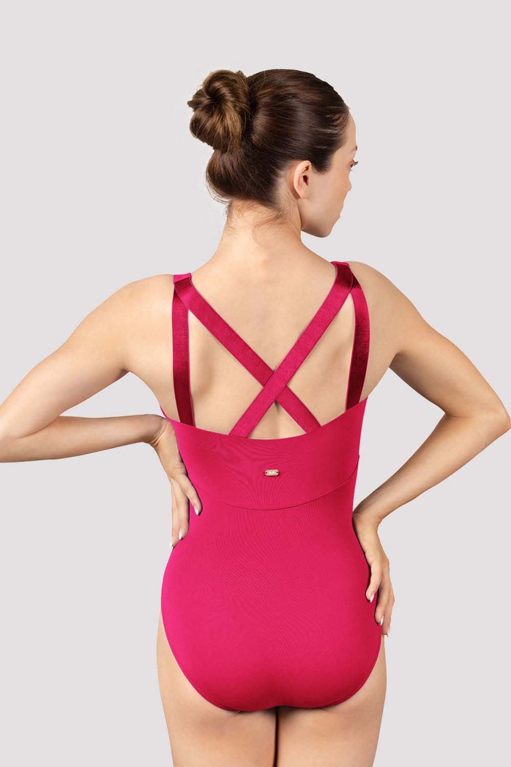 Cross Back Leotard - Watermelon