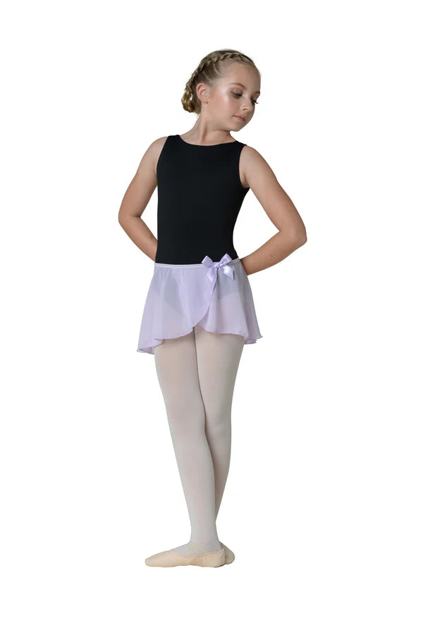 Mock Wrap Georgette Skirt