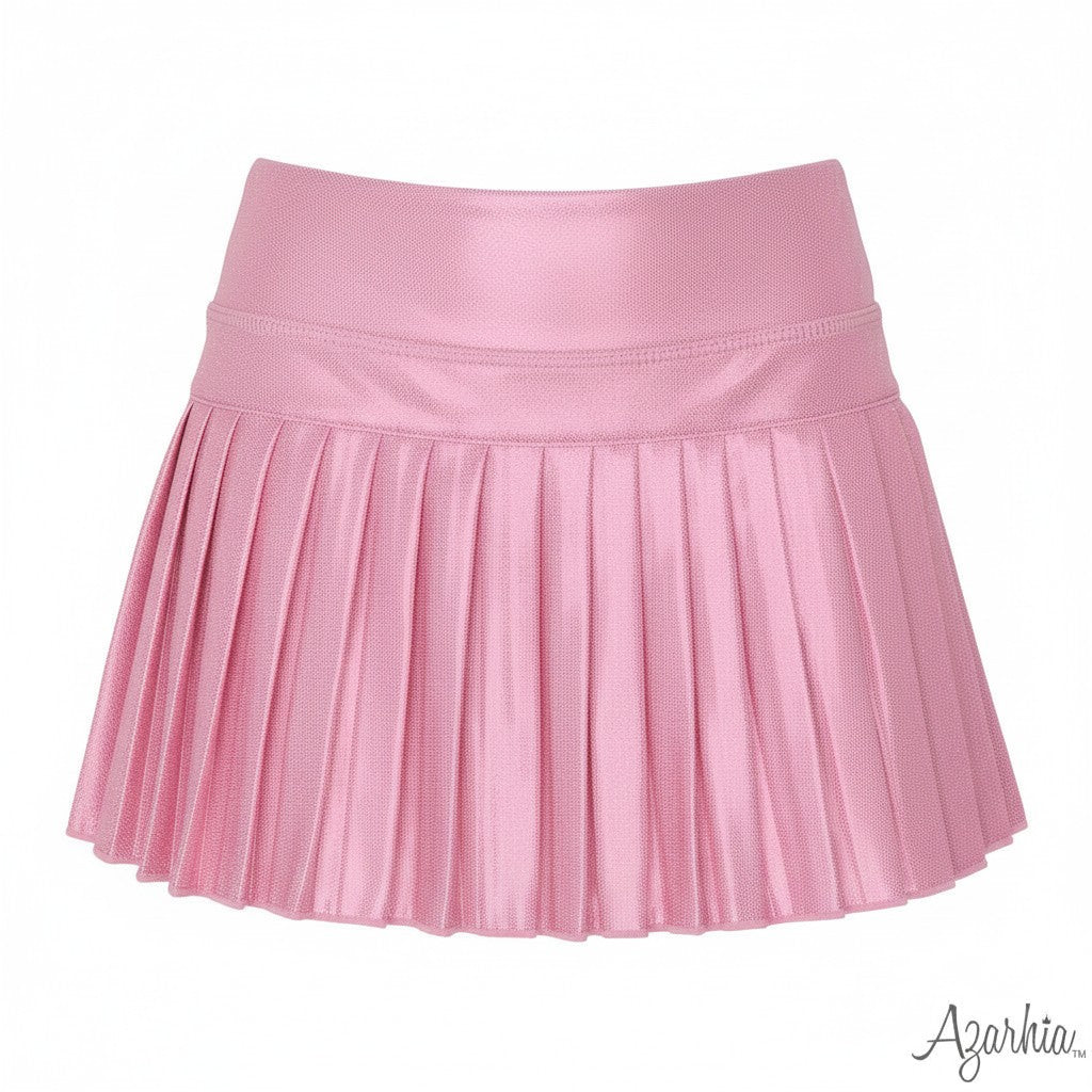 Mini Pleated Shimmer Skort