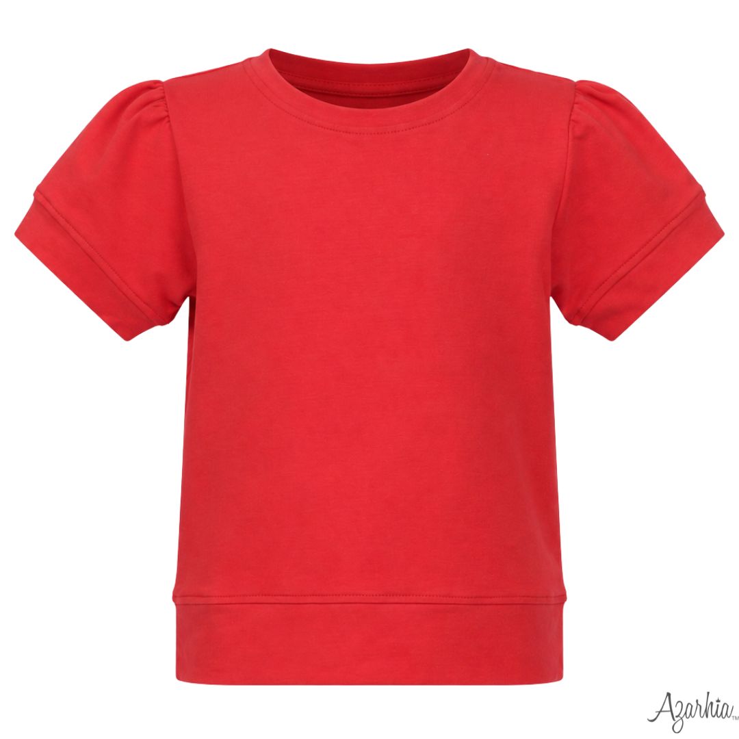 Red Short Sleeve Holly Shirt