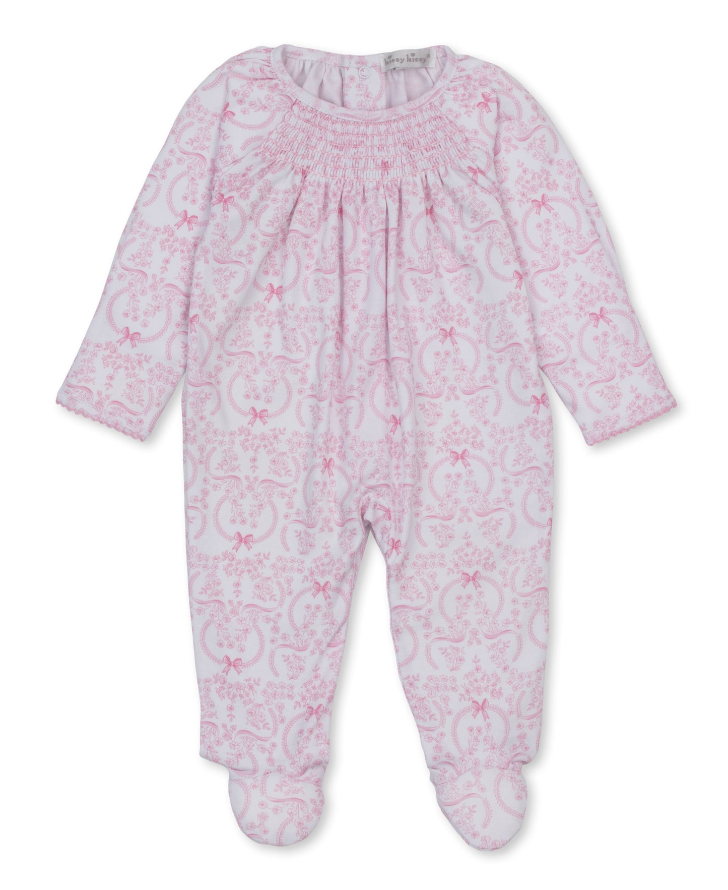 Delicate Blooming Bows Footie/14327