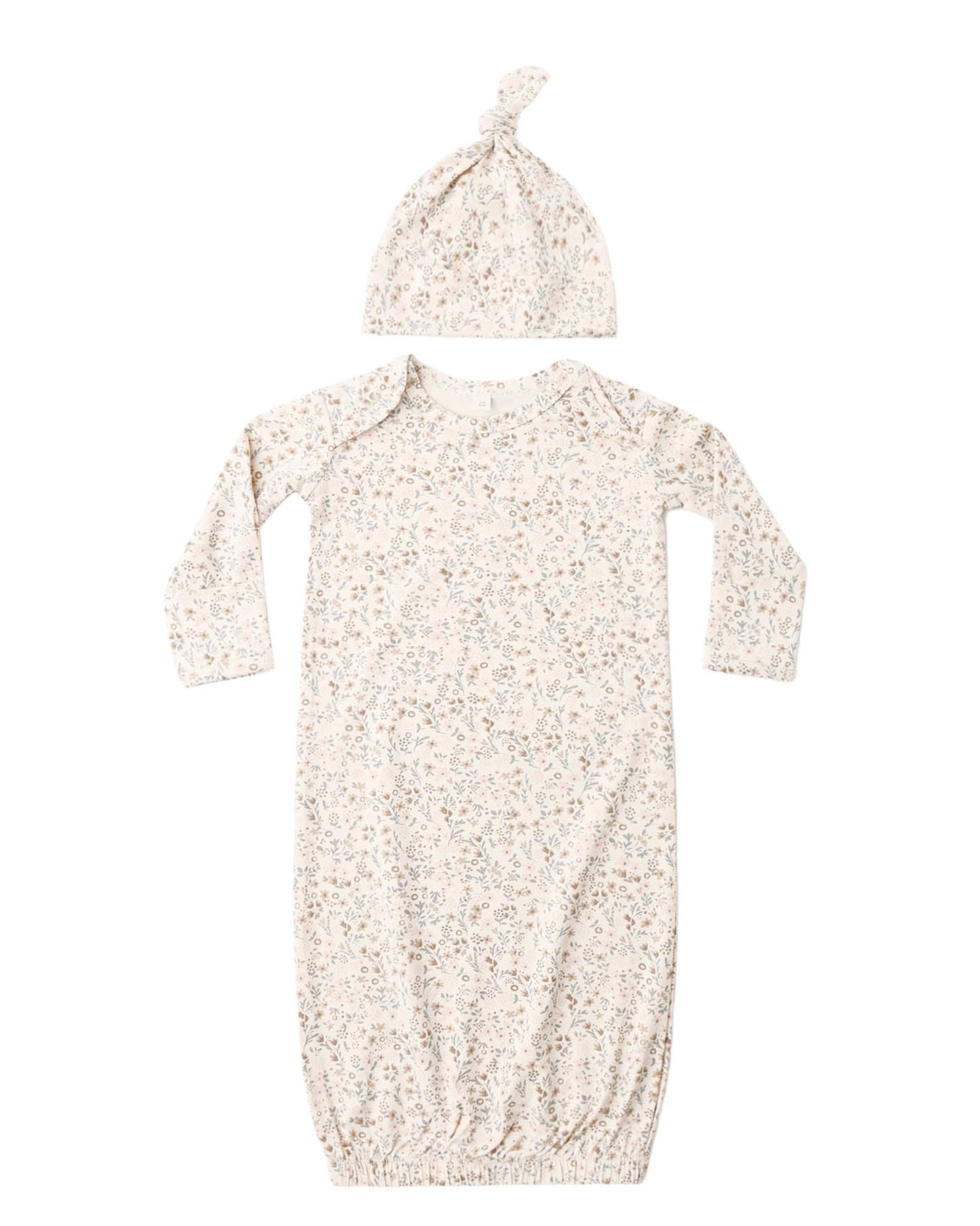 Bamboo Baby Gown + Hat Set