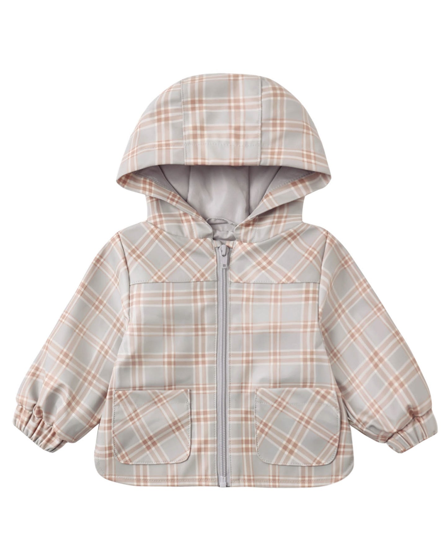 Rain Coat/Blue Plaid