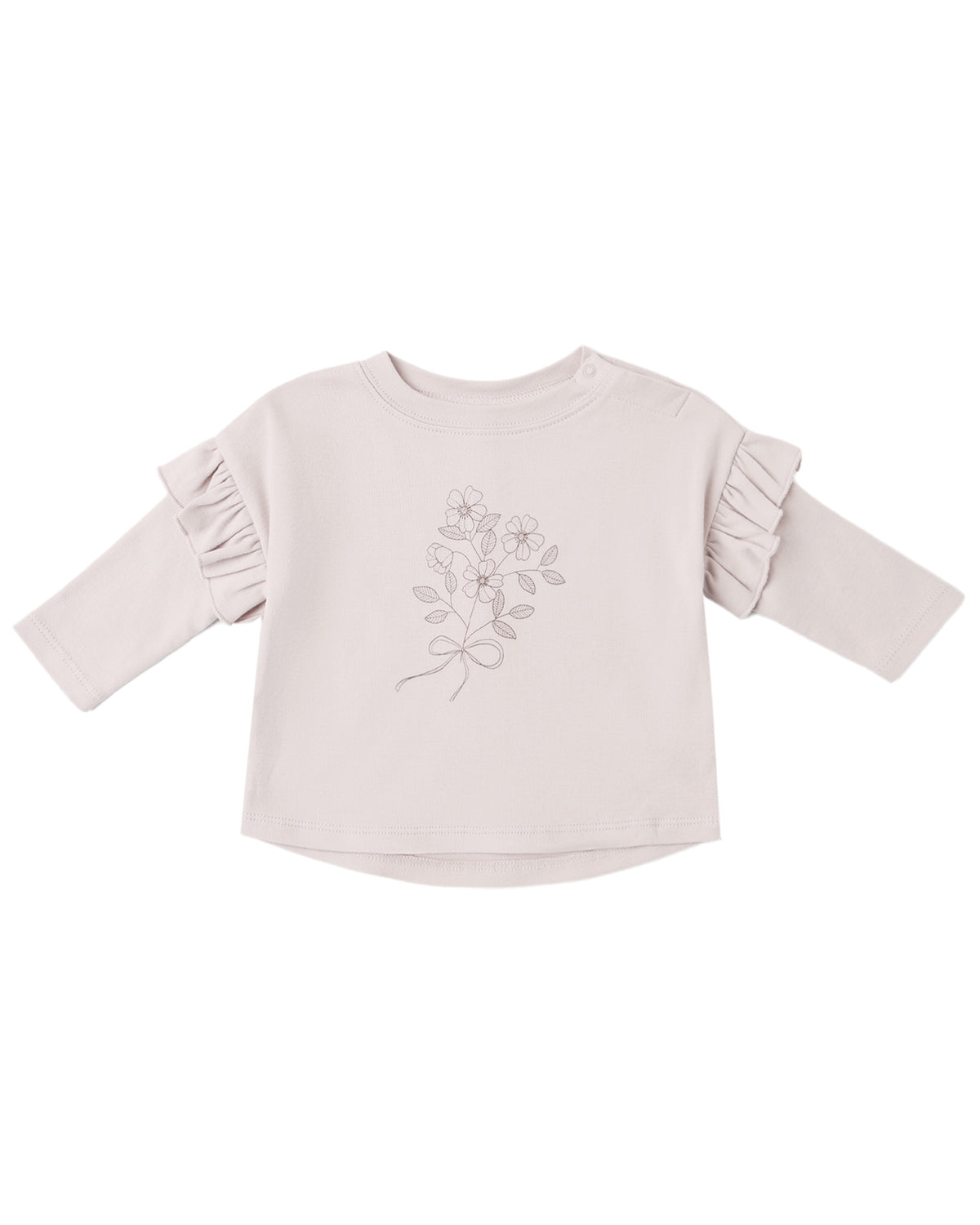 Ruffle LS Tee-Fleur