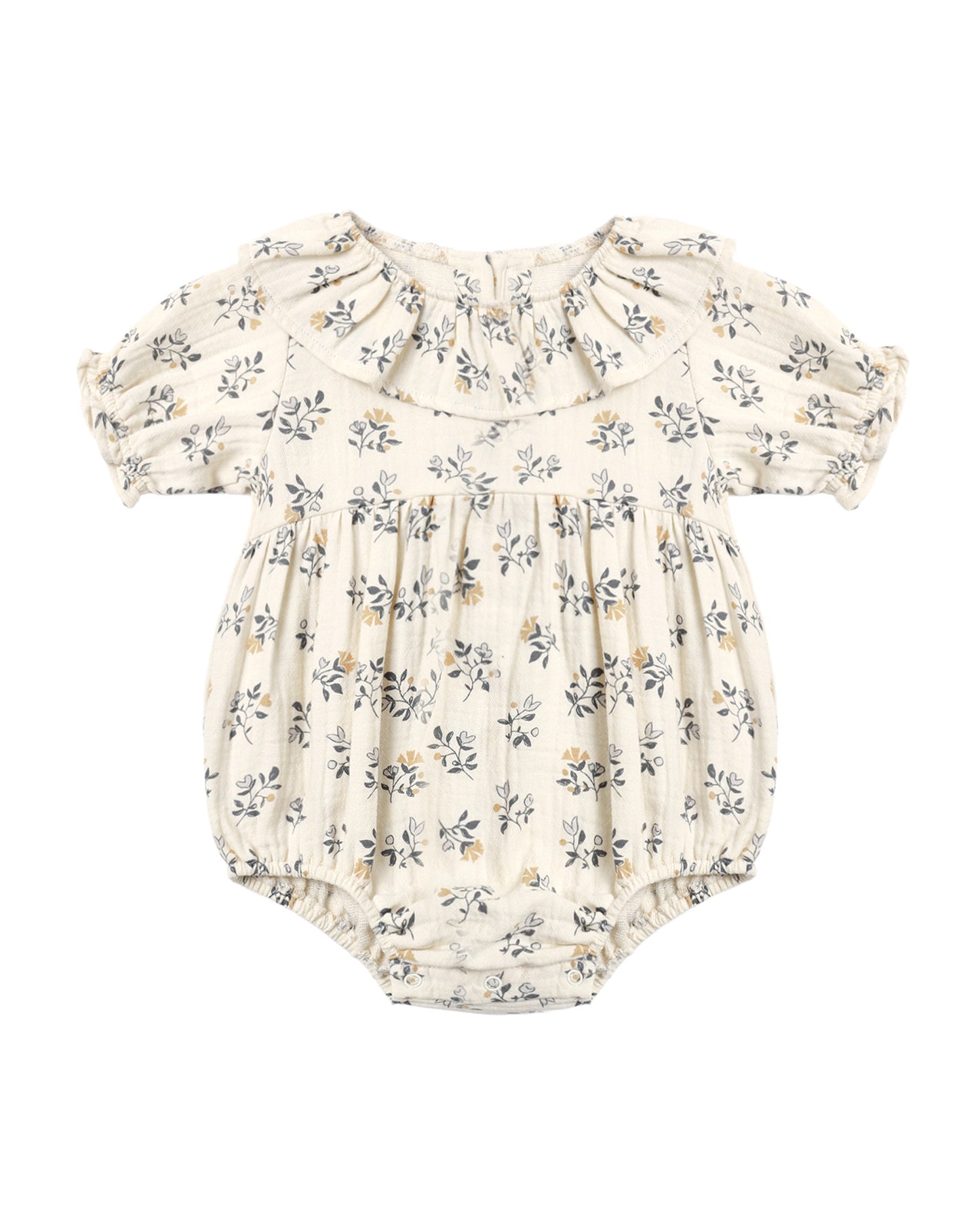 Collared Romper-French Floral/500CHAR
