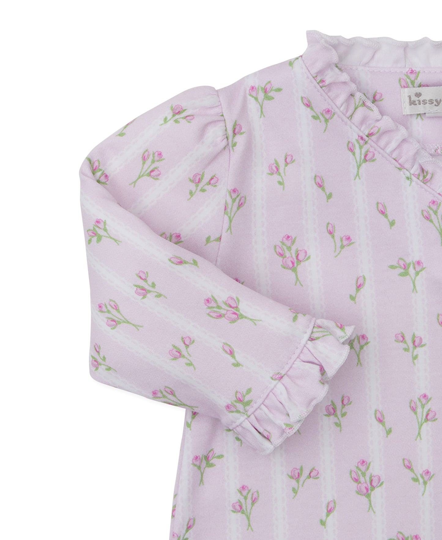 Ribbon Stripe Bouquets Playsuit