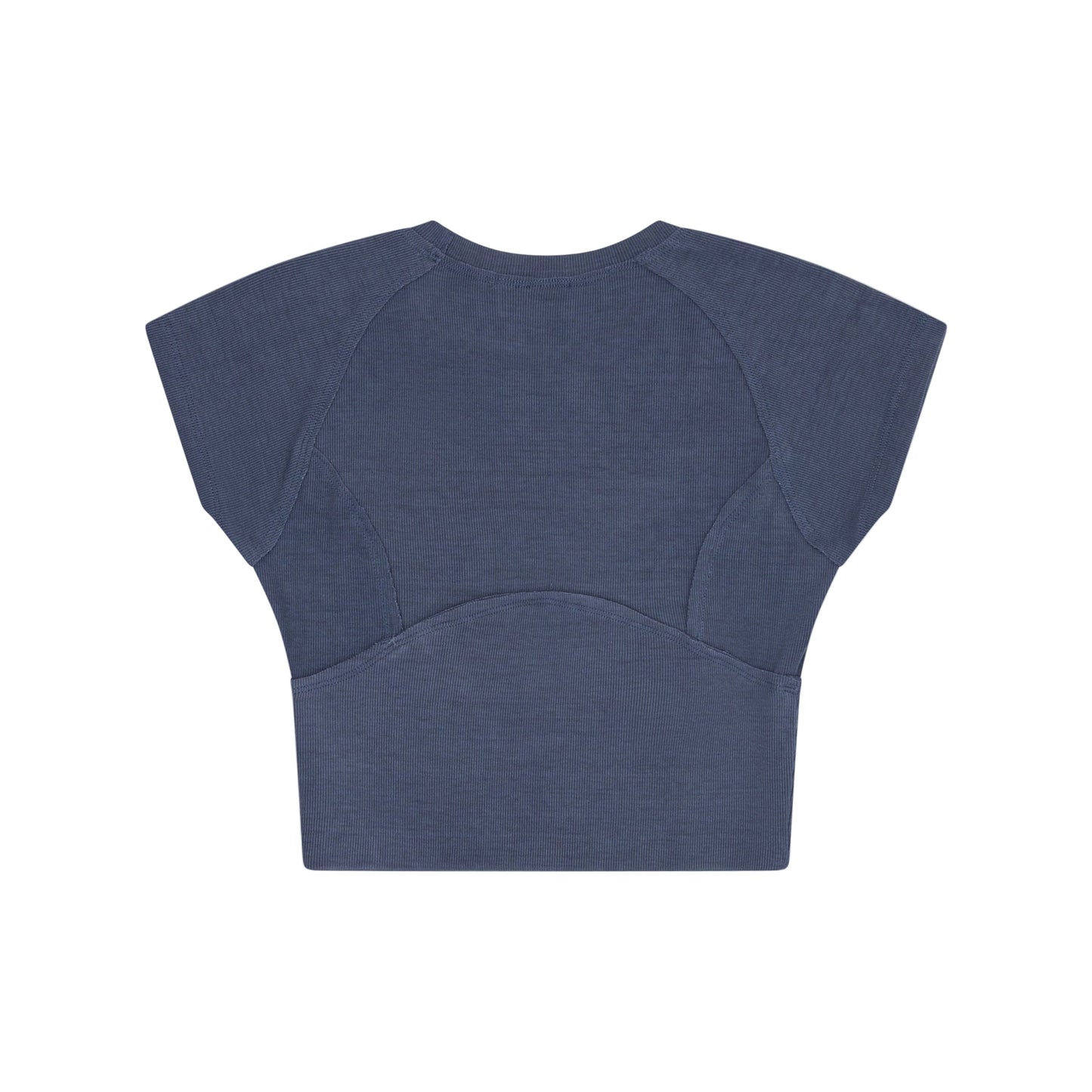 Rib Cap Sleeve Baseball Tee