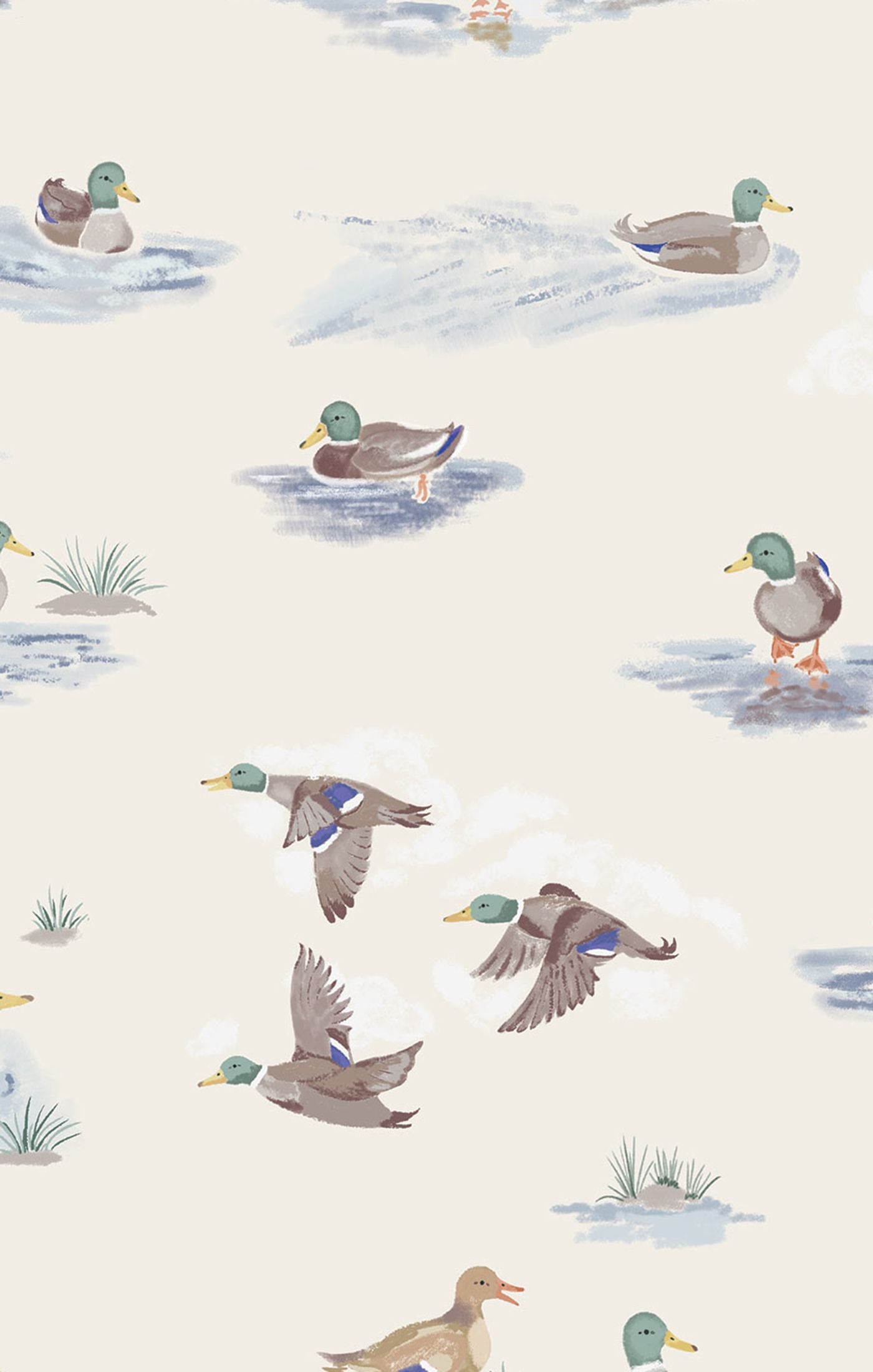 Migrating Mallards Zip Romper
