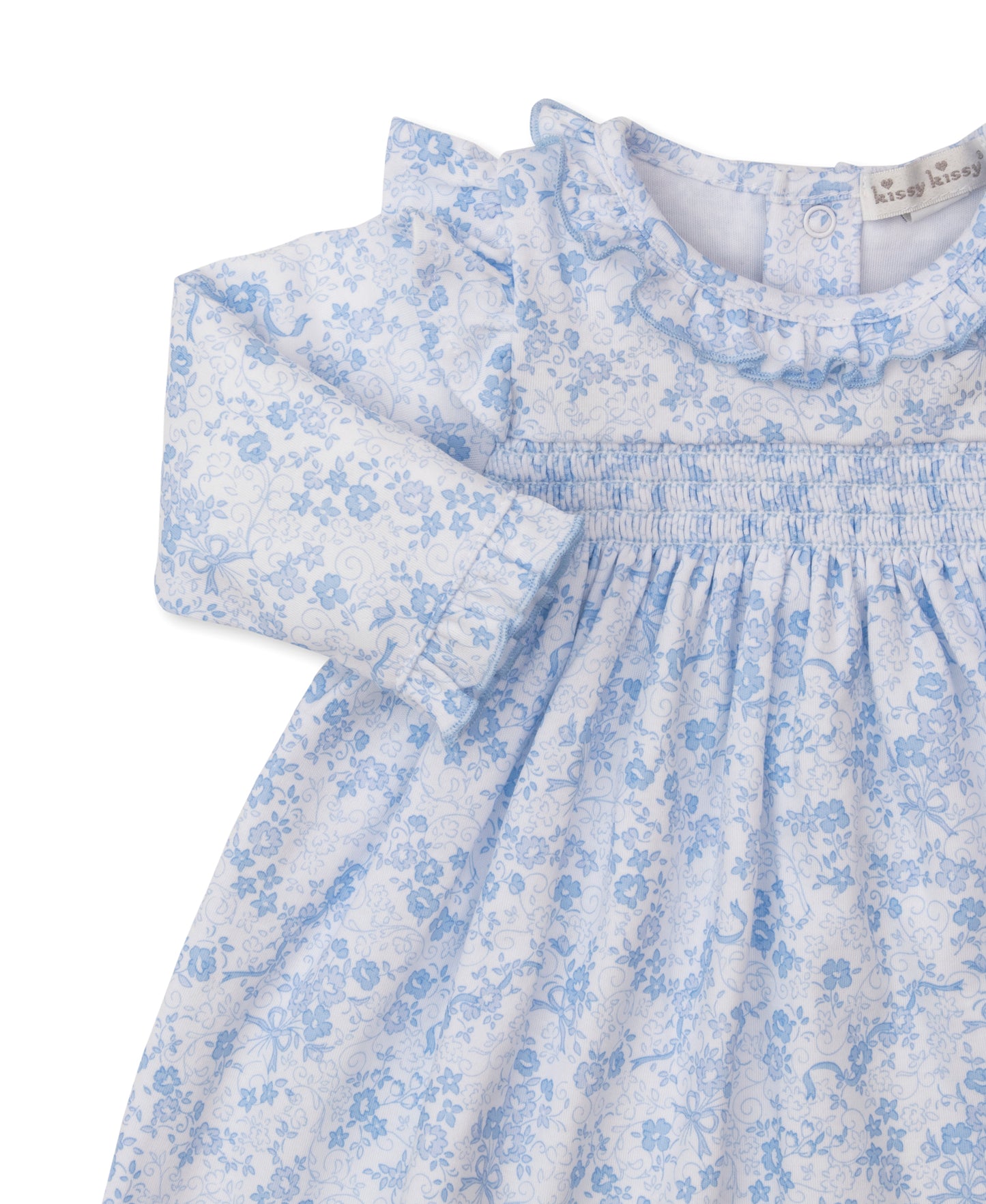 Old English Roses Blue Dress Set
