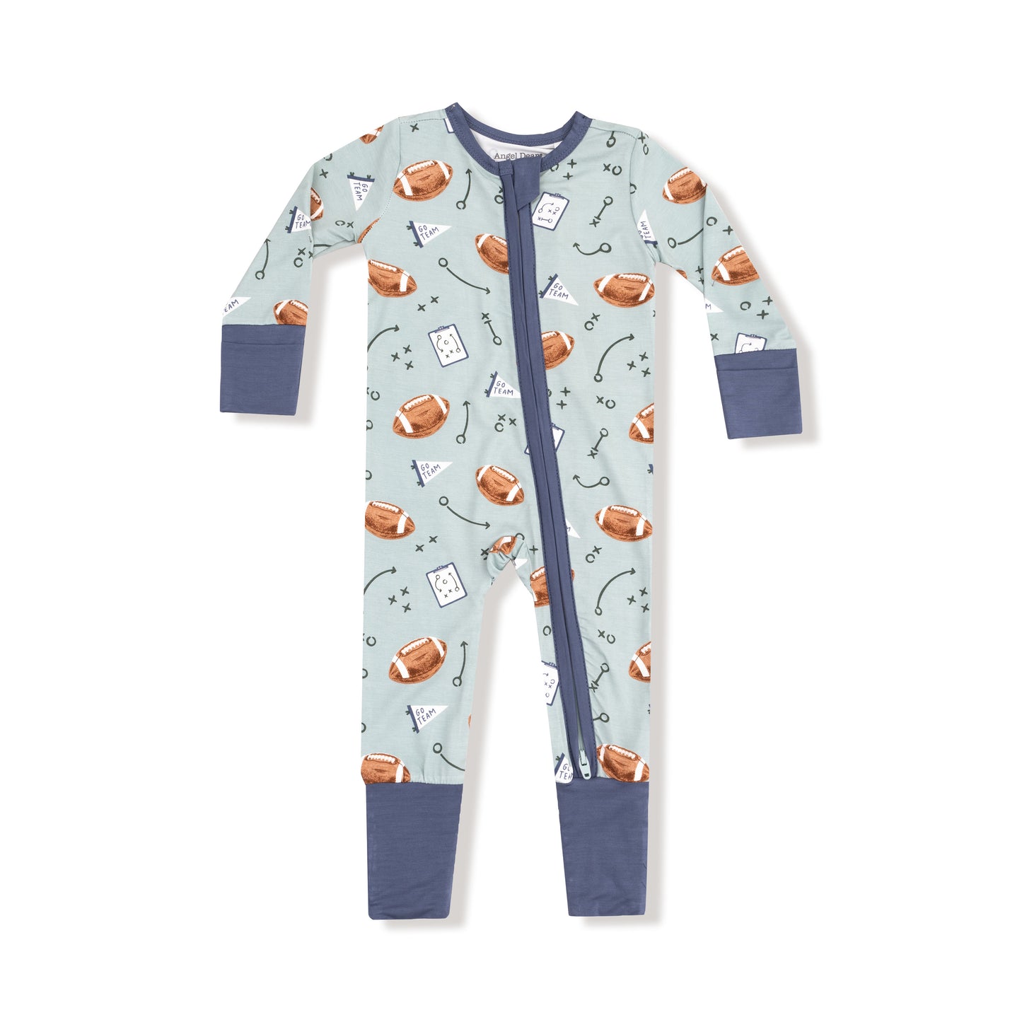 Touchdown Time - Zip Romper