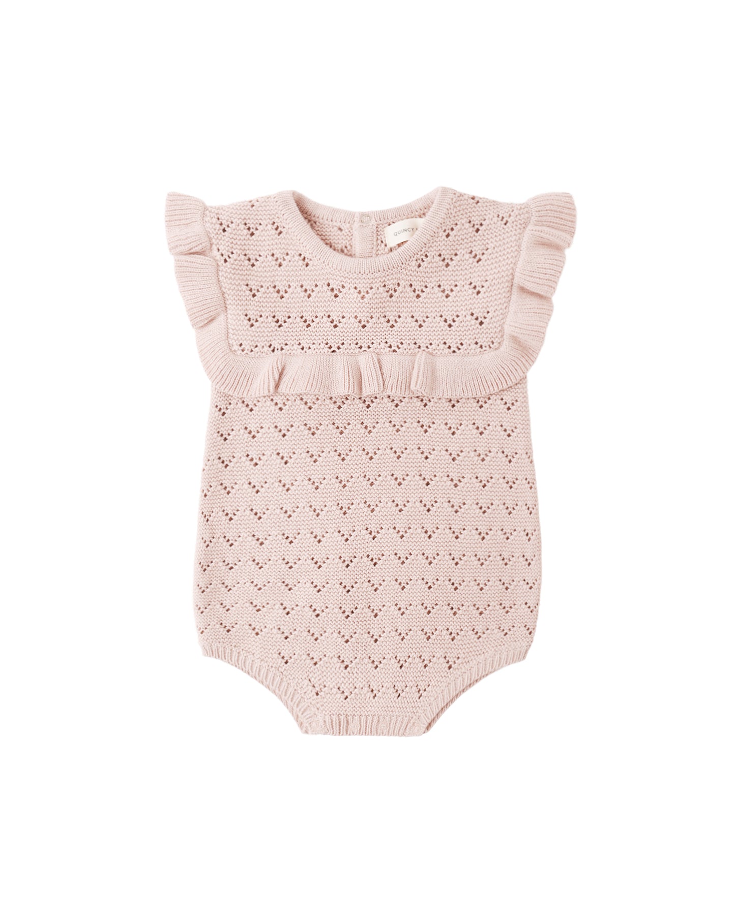 Pointelle Ruffle Romper